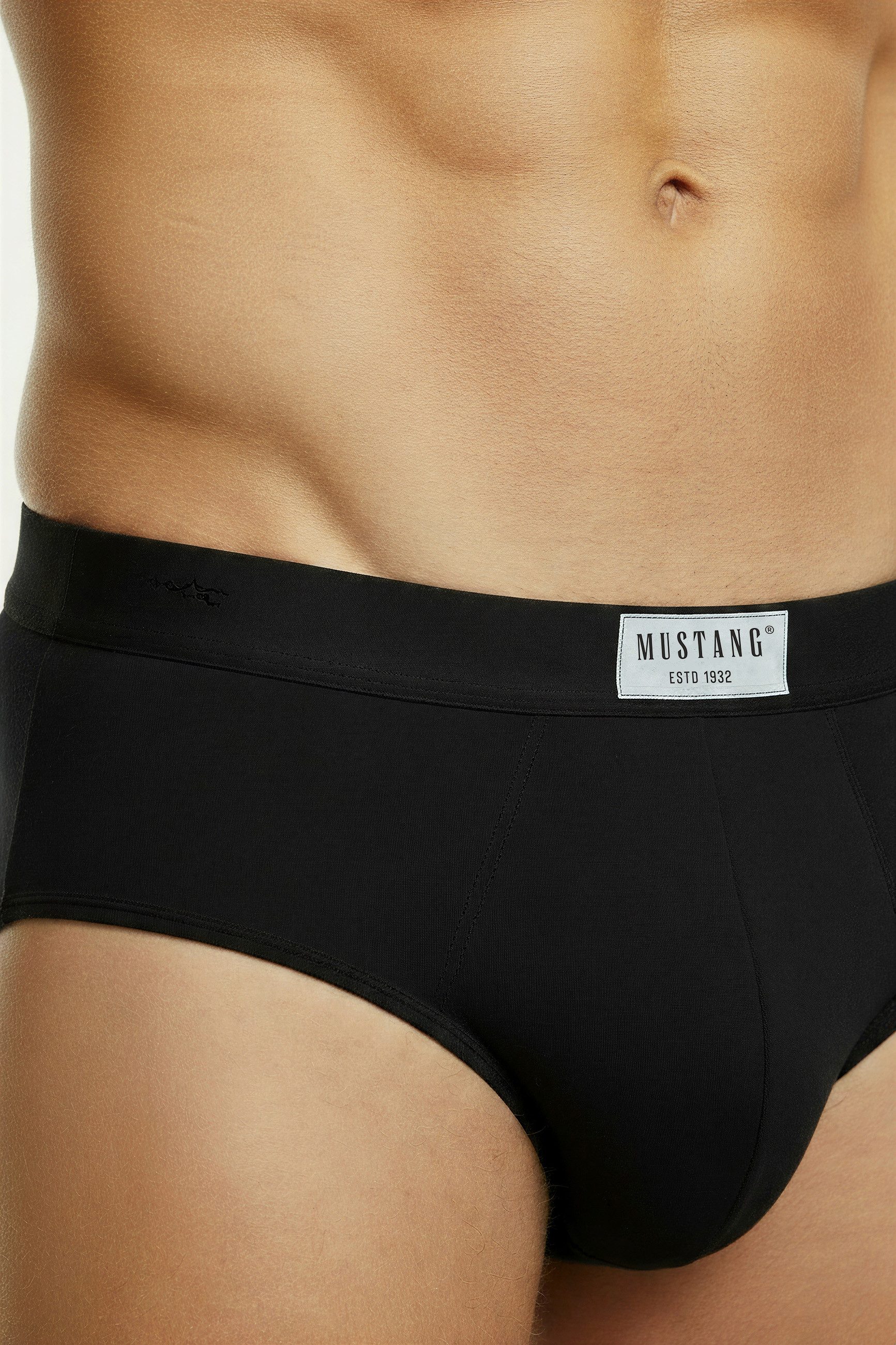 MUSTANG Slip Unterhose Boxershorts Unterwäsche (Set, 3-St) Enge Passform - Bequemer Komfort - Elastisches Bündchen