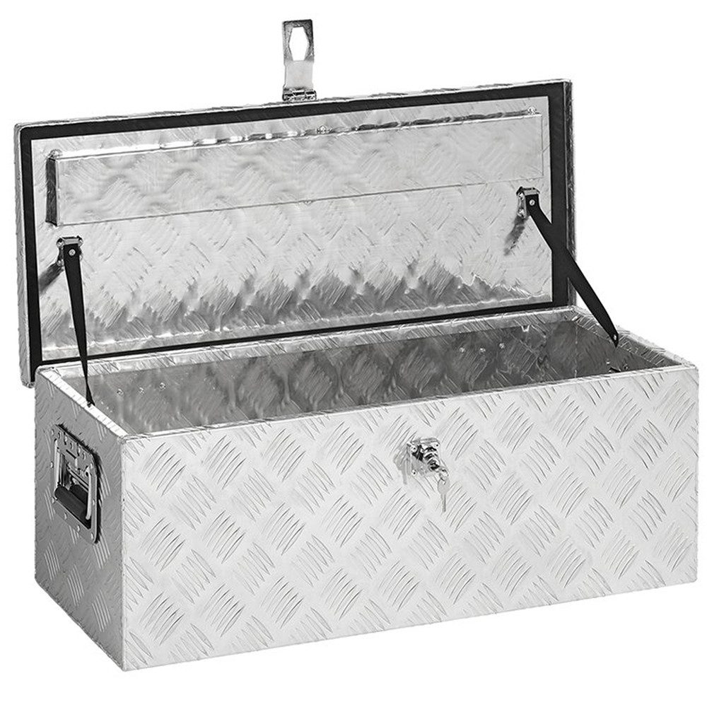 PAT Europe Anhänger-Deichselbox Deichselbox Staukiste Deichsel Box Riffelblech PKW Anhänger Wohnwagen