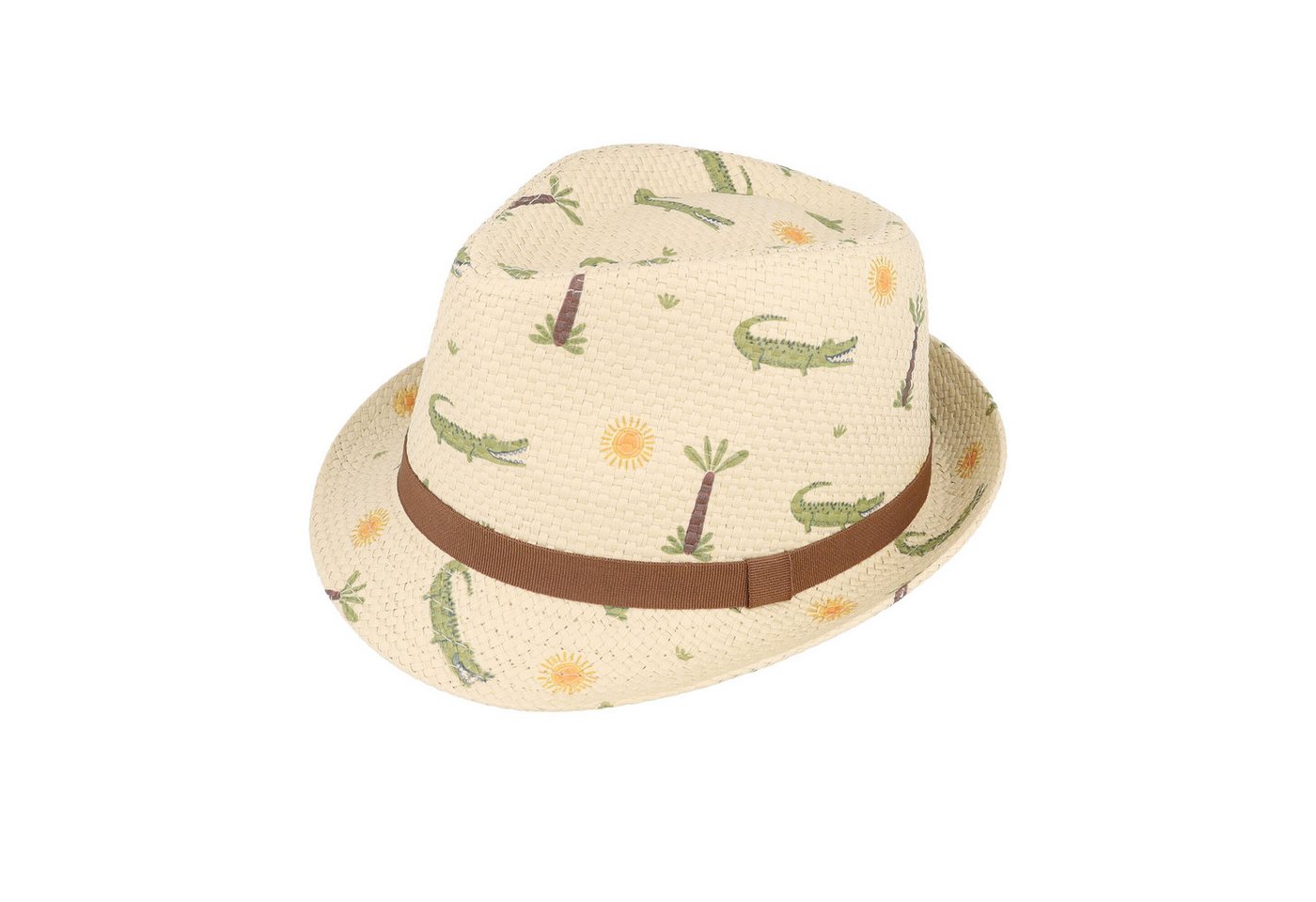 MAXIMO Strohhut KIDS BOY-Trilby Alligator (1-St)