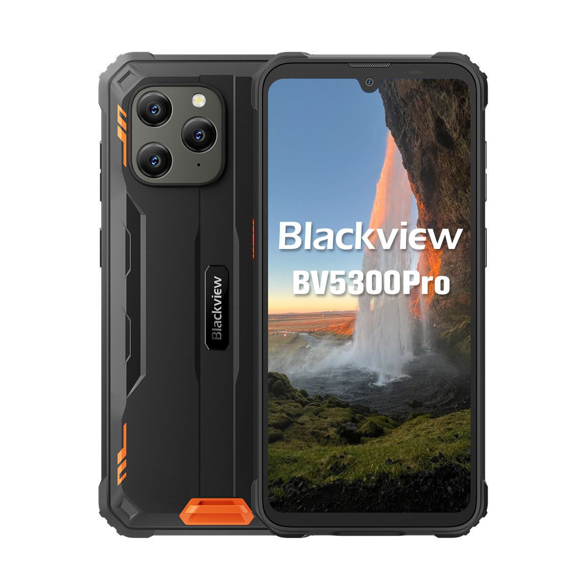 blackview BV5300Pro Smartphone (6.1 Zoll, 13 MP Kamera, Steckbare TF, Dual 4G SIM/Face ID/GPS/IP69K/Handschuh-Modus)