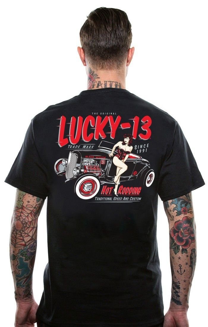 13 Herren Lucky 13 Adult T-Shirt Lucky Lola T-Shirt