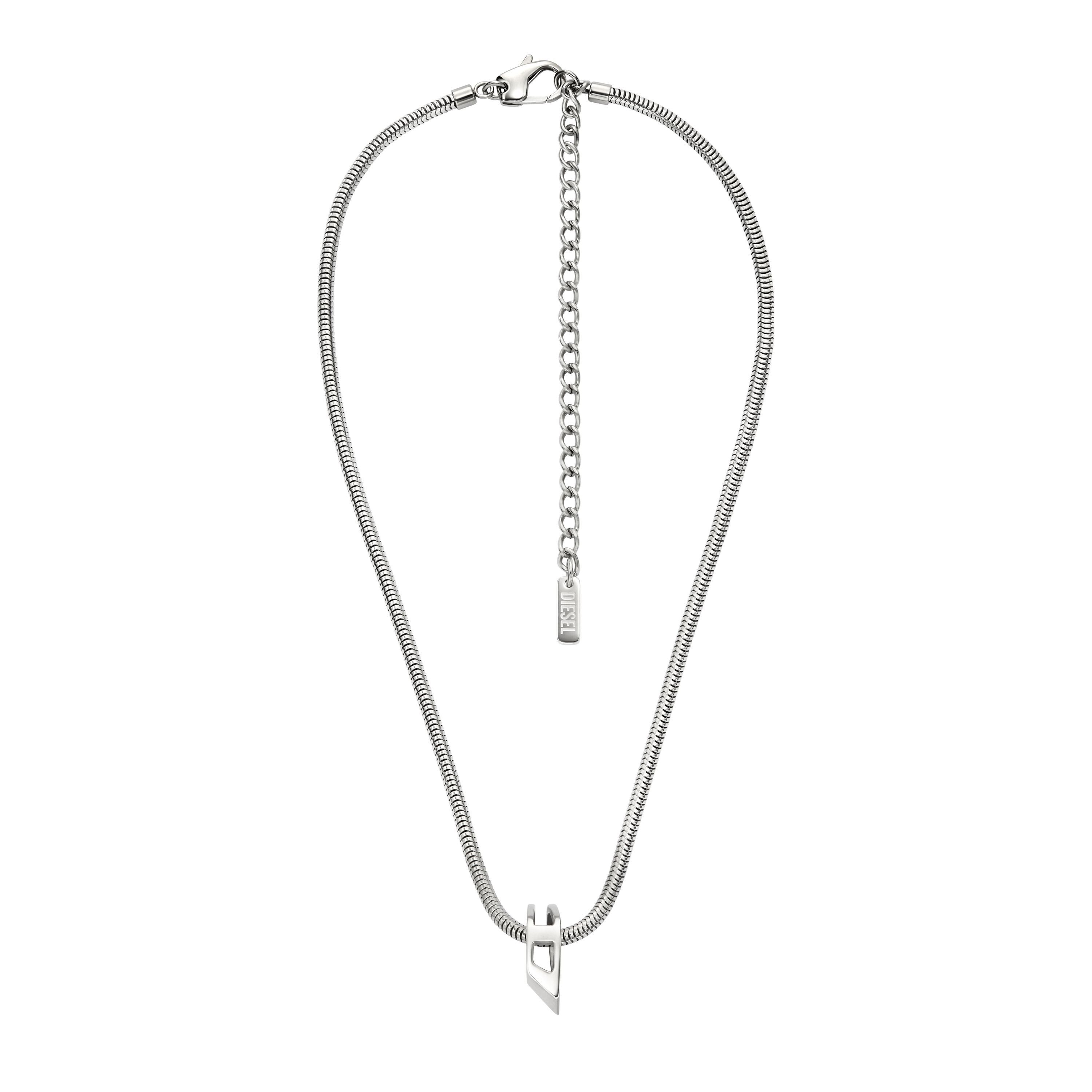 Diesel Kette mit Anhänger Schmuck Geschenk Edelstahl D LOGO
