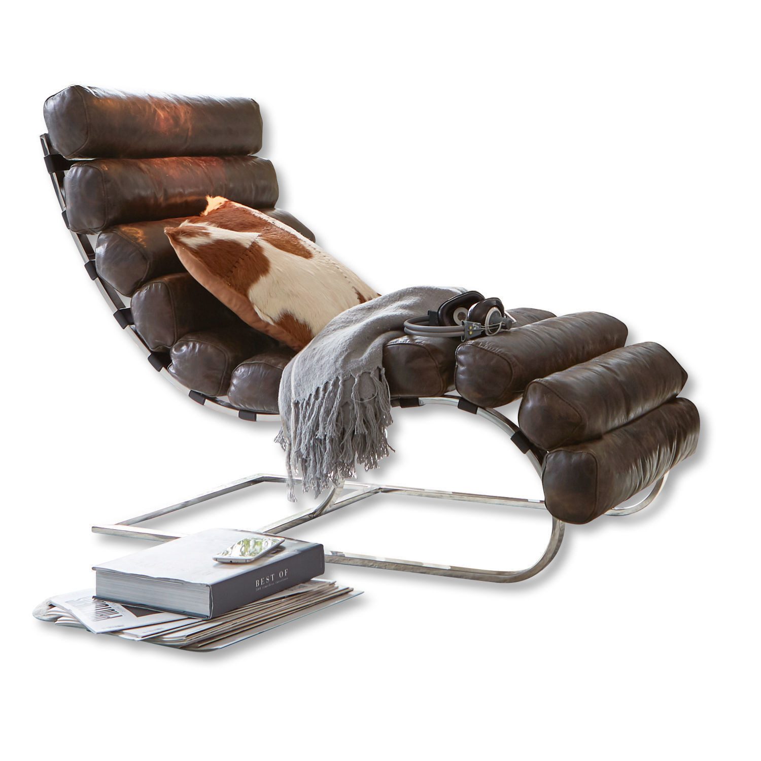 Mirabeau Sessel Lounger Davyss dunkelbraun