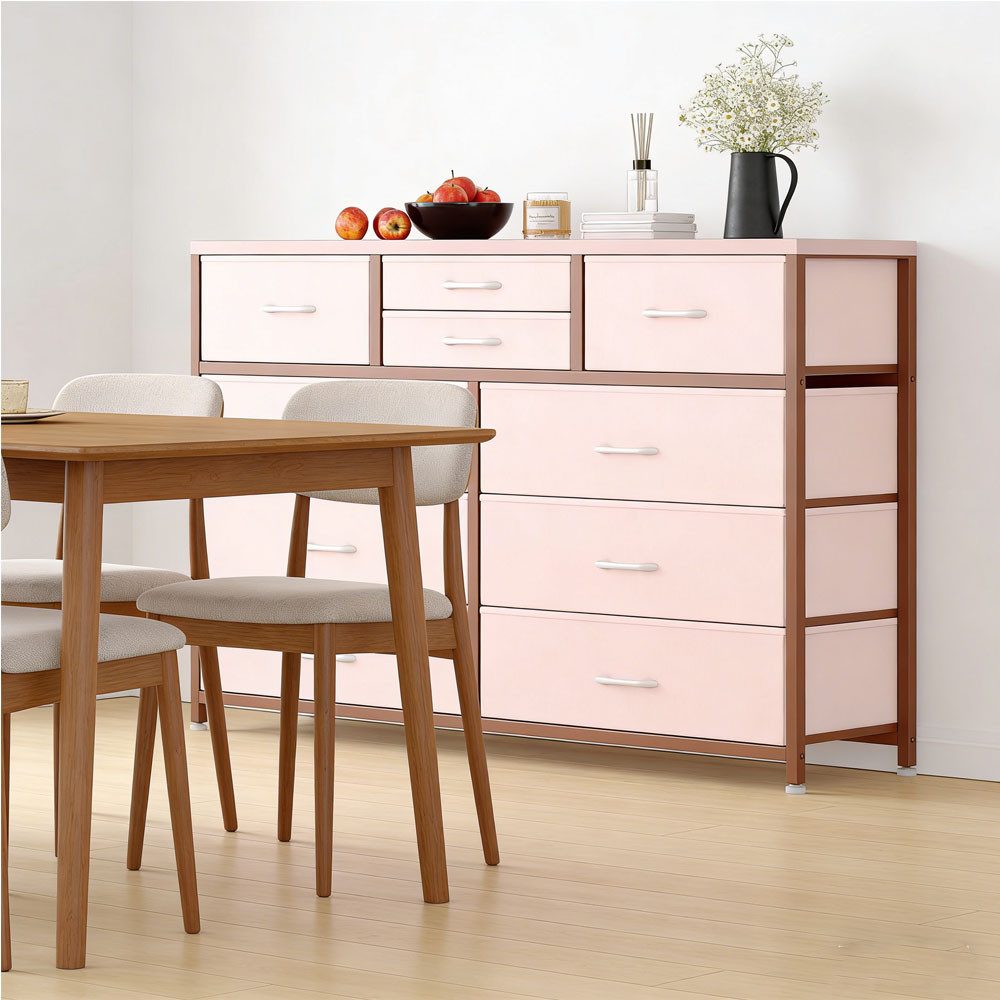 GarveeMore Kommode Große Aufbewahrungskomode für Schlafzimmer Wohnzimmer – Bild 4 von 5