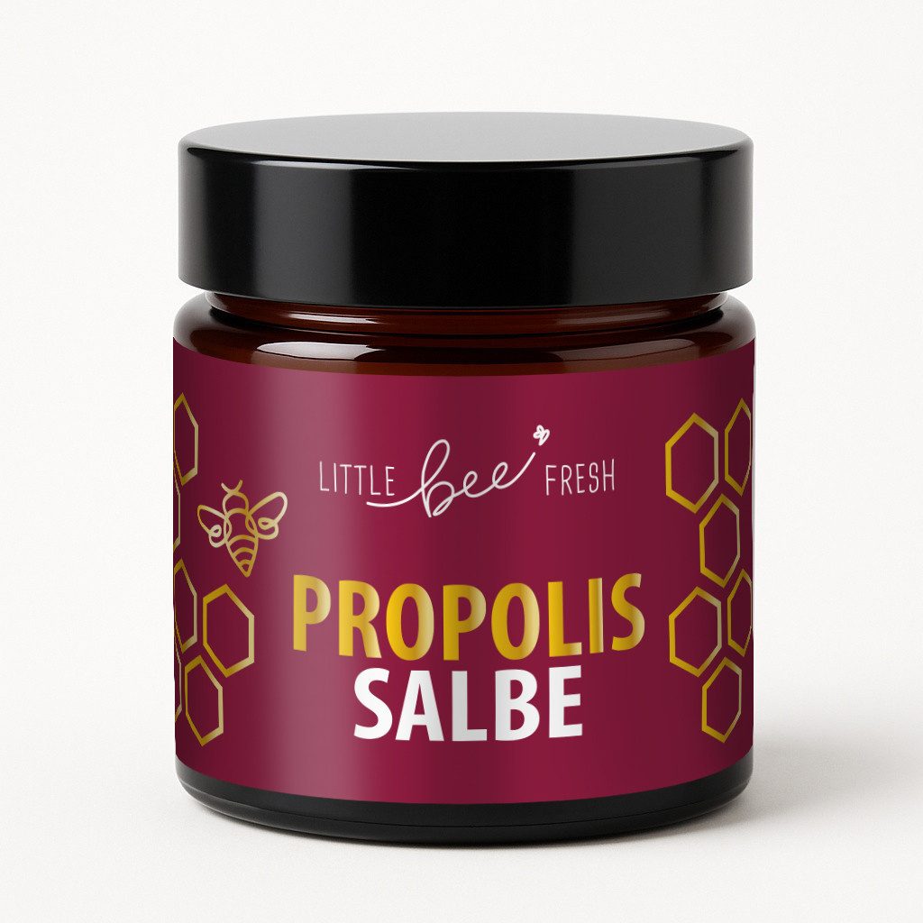 little bee fresh Körpercreme Propolis Salbe mit 20% Propolis, Bienenwachs und Traubenkernöl, 1-tlg., mit 20% hochdosiertem Propolis