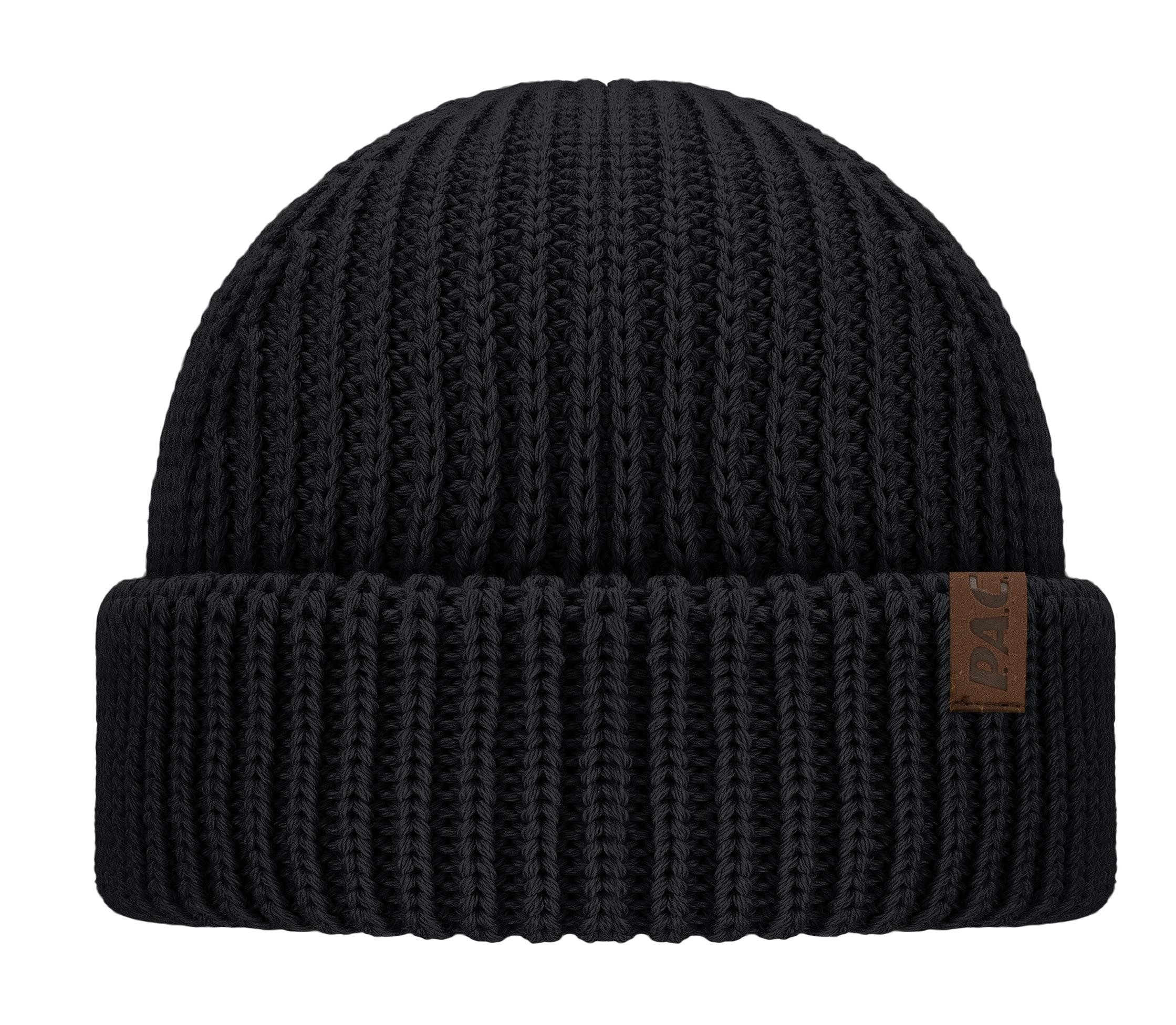 Strickmütze Nature Salor 100% Recyled Merino Beanie black