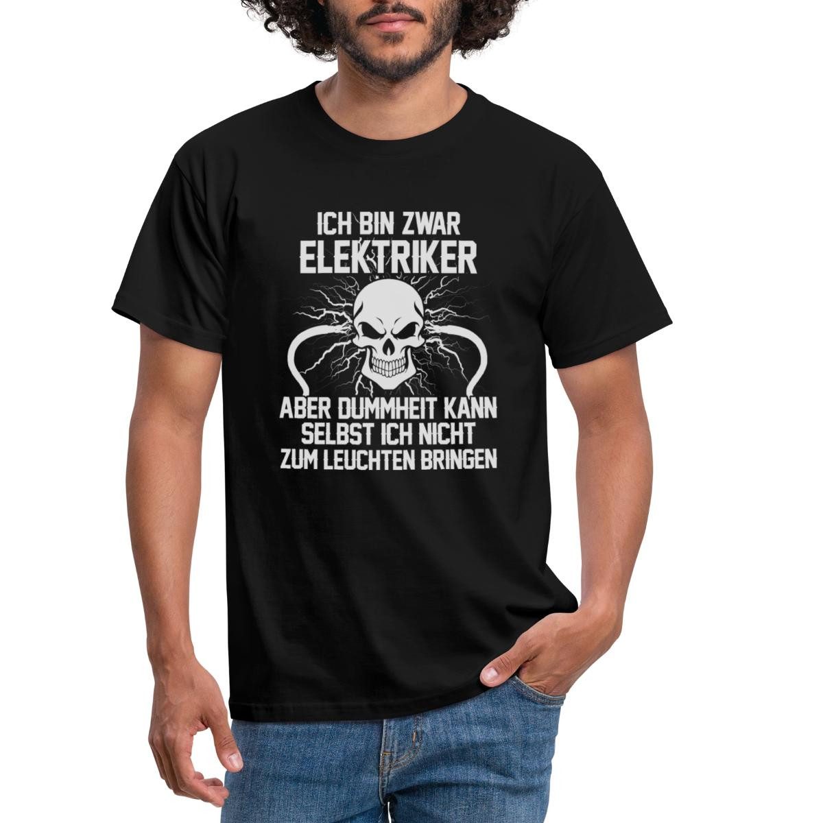 Spreadshirt T-Shirt Ich Bin Zwar Elektriker Spruch Männer T-Shirt (1-tlg) günstig online kaufen