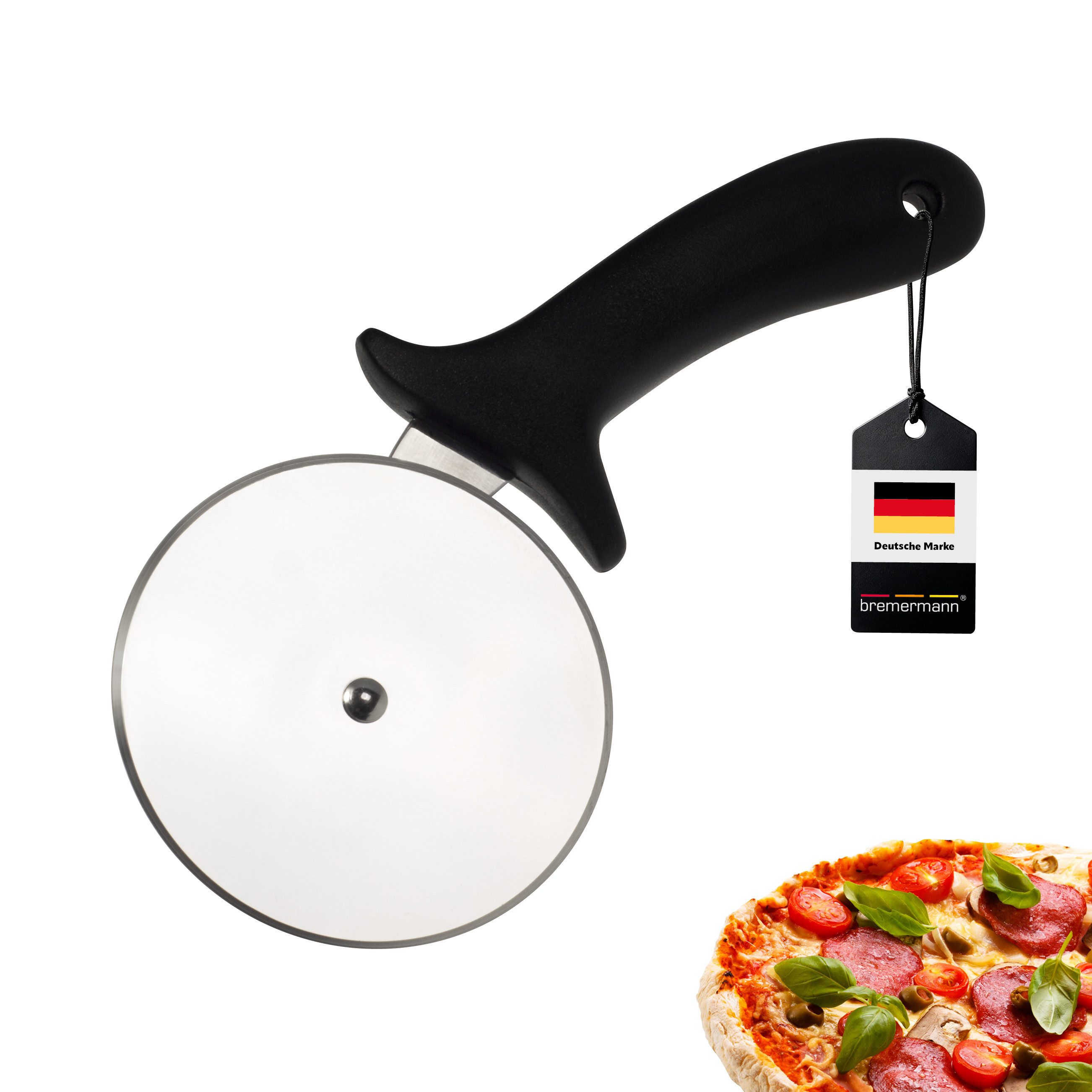 bremermann Нож для пиццы Нож для пиццы, Pizzacutter, Pizzaroller für Grill und Küche