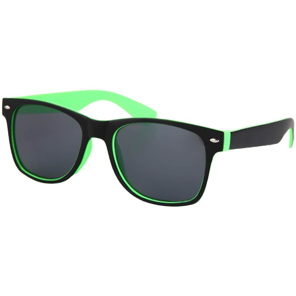 Goodman Design Retrosonnenbrille Sonnenbrille Retro Nerd UV-Schutz: UV 400 Grün