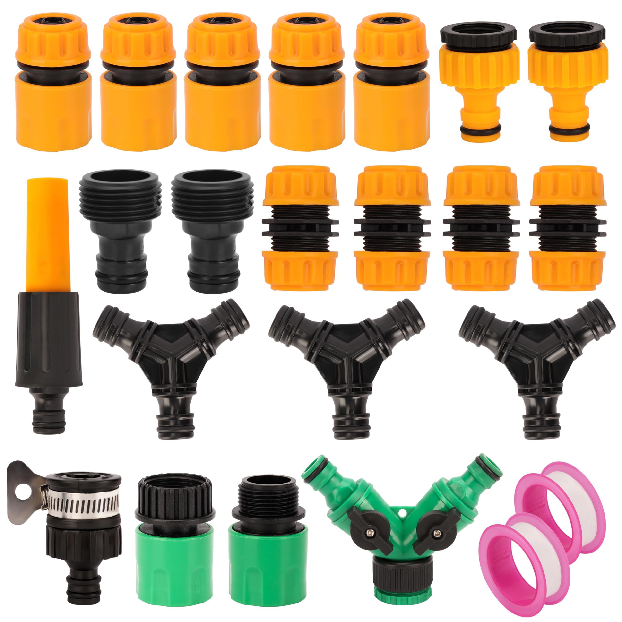 Gartenschlauch Belle Vous 21-teiliges Schnellkupplung Wasserschlauch Set -