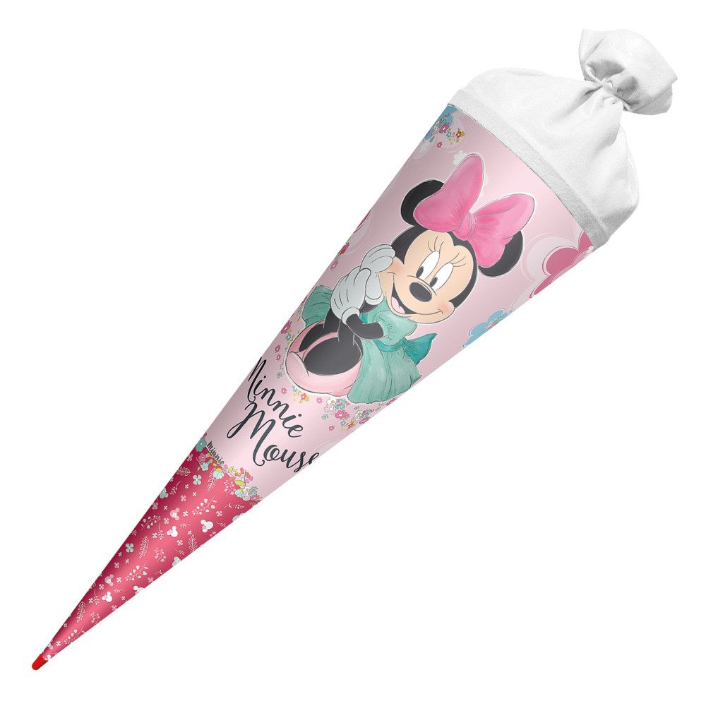 Schultüte Roth Schultüte Disney Minnie Maus rund Schutzspitze Filzverschluss