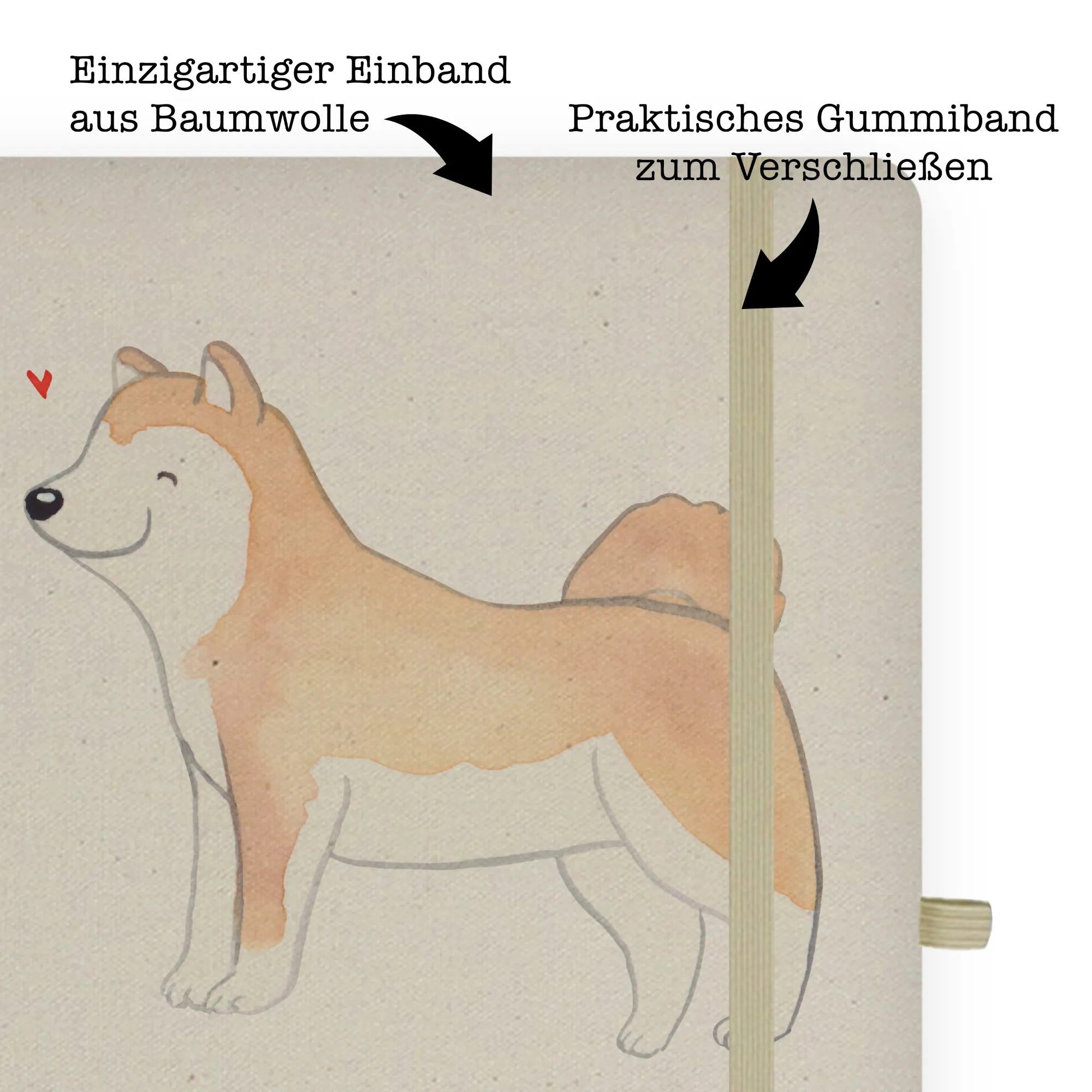 Thumbnail - Mr. & Mrs. Panda Notizbuch Akita Inu Moment - Transparent - Geschenk, Hunderasse, Schenken, DIN Mr. & Mrs. Panda, Premiu...