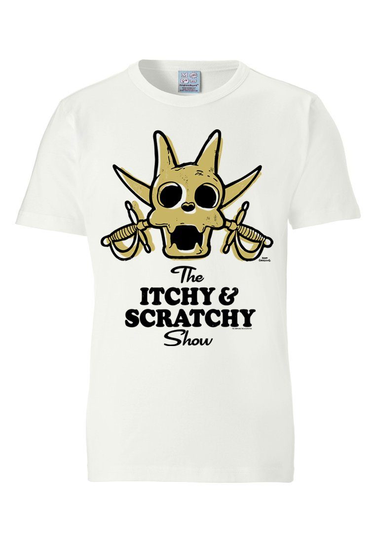 Simpsons mit coolem - The Scratchy T-Shirt Print LOGOSHIRT