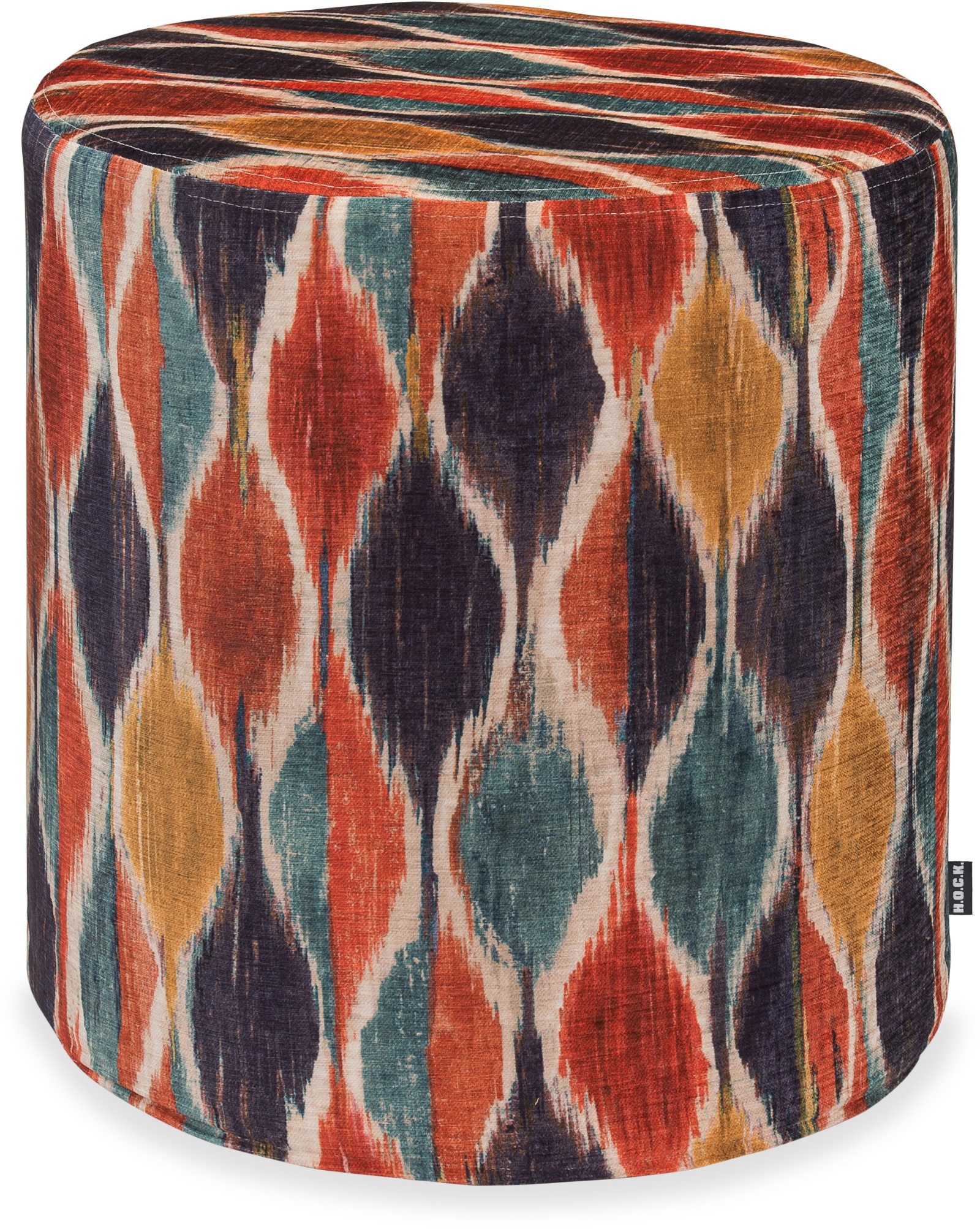 H.O.C.K. Sitzhocker H.O.C.K. Solana Hocker rund ø45x45cm Tropfen bunt colorful col. 45, Hocker, Barhocker & Sitzhocker, Schminktischhocker, Wohnzimmer Hocker