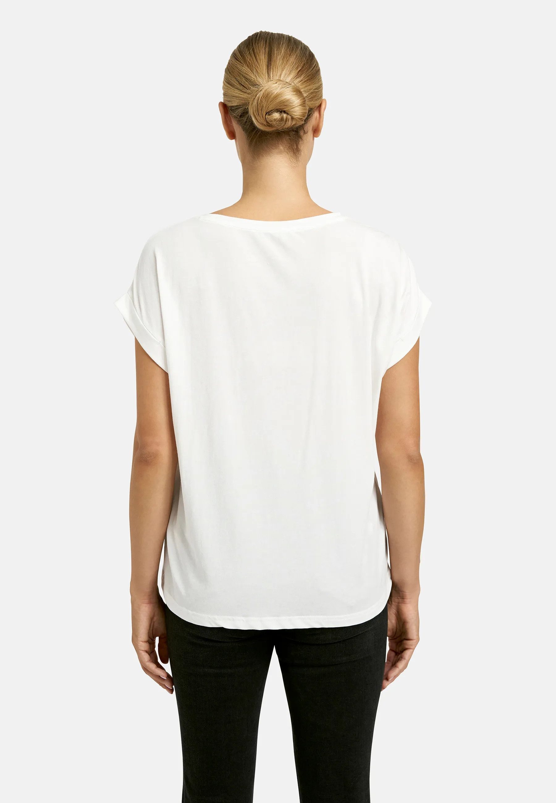 Smith & Soul T-Shirt mit Umschlagsaum, Rundhalsform