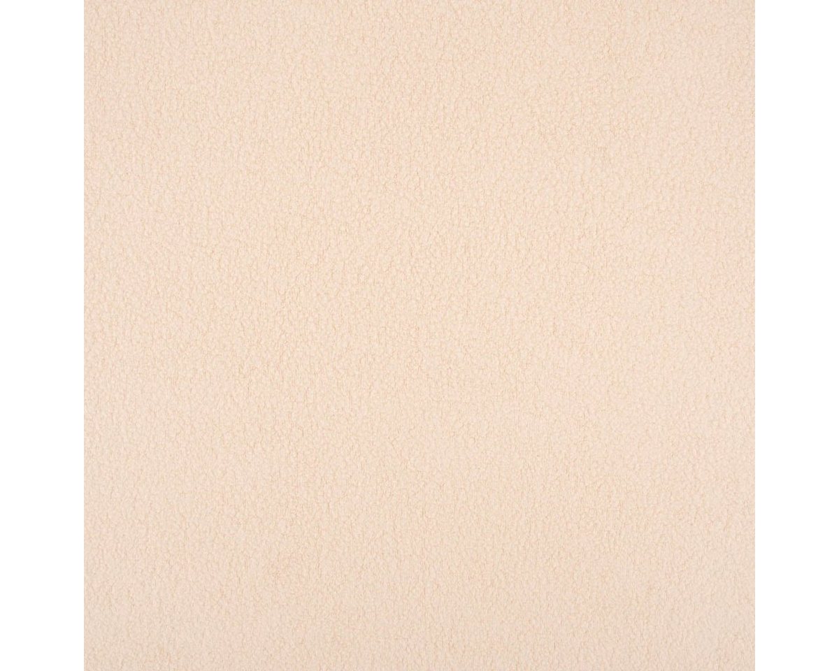 Thumbnail - SCHÖNER LEBEN. Stoff Sweatstoff Sherpa Fleece dünn einfarbig beige 1,50m Breite, allergikergeeignet