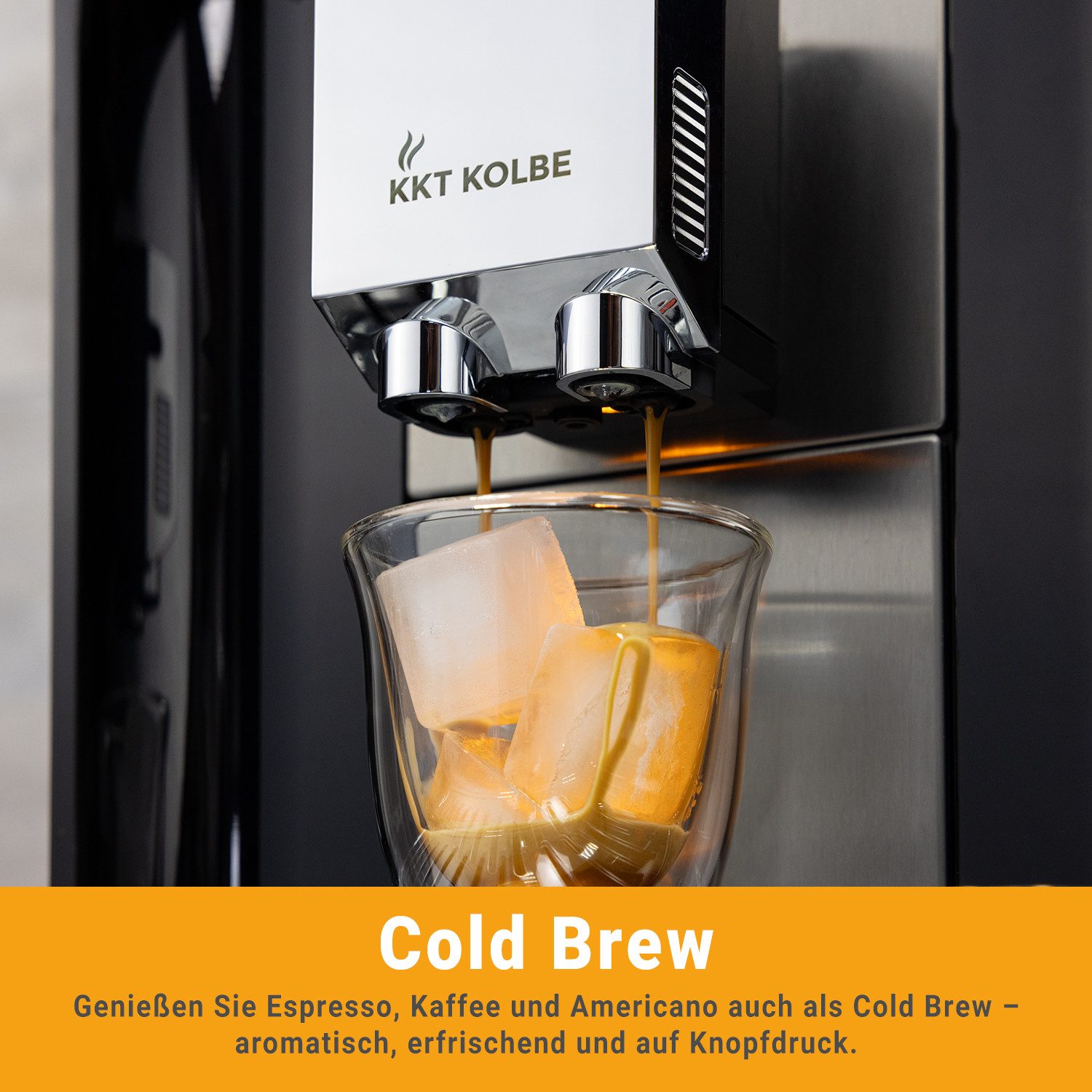 KKT KOLBE Kaffeevollautomat Pro, Automatische Reinigung, 2 Tassen-Funktion, 7 Kaffeespezialitäten
