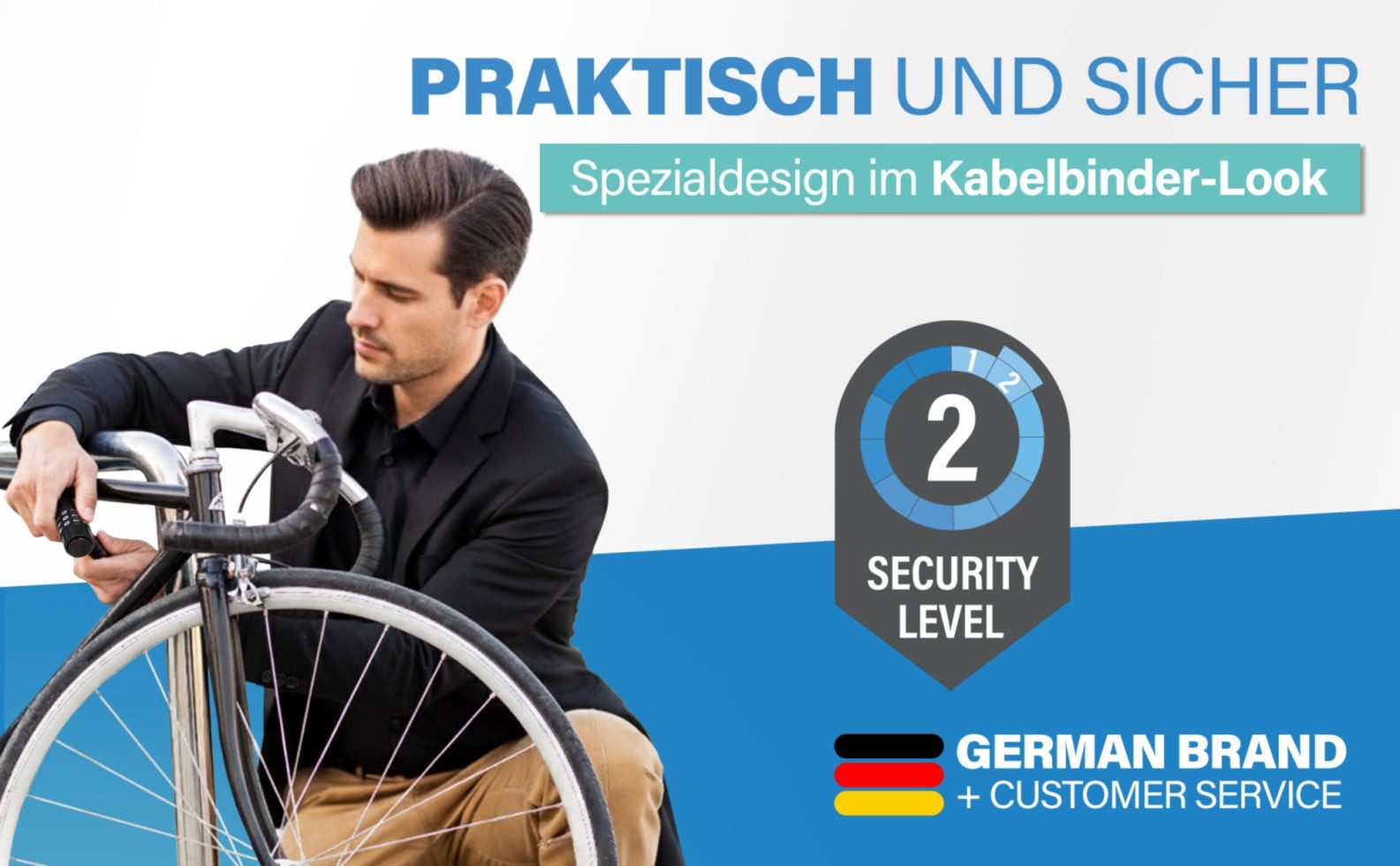 fischer Fahrradständer Fischer Kabelbinderschloss Fahrrad SN53/4 53 cm x
