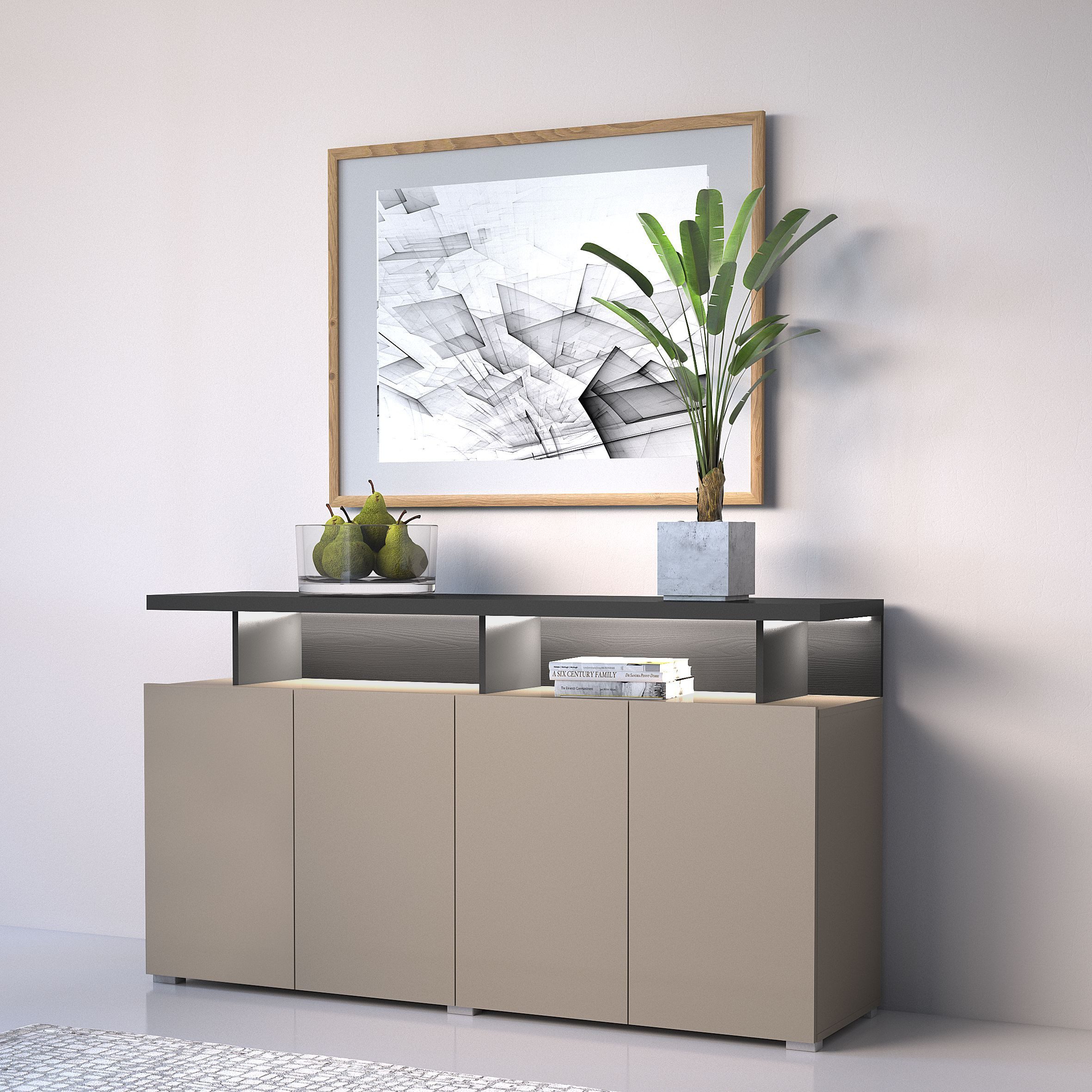 Home affaire Sideboard Serio, Breite 152,5 cm