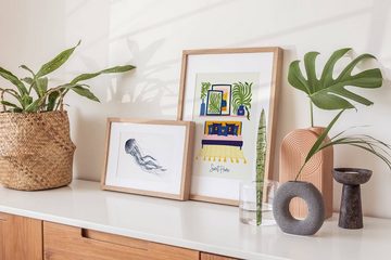 Sinus Art Wandbild Farbenfrohe Illustration Möbel Inneneinrichtung Modern Dekorativ Sweet Home