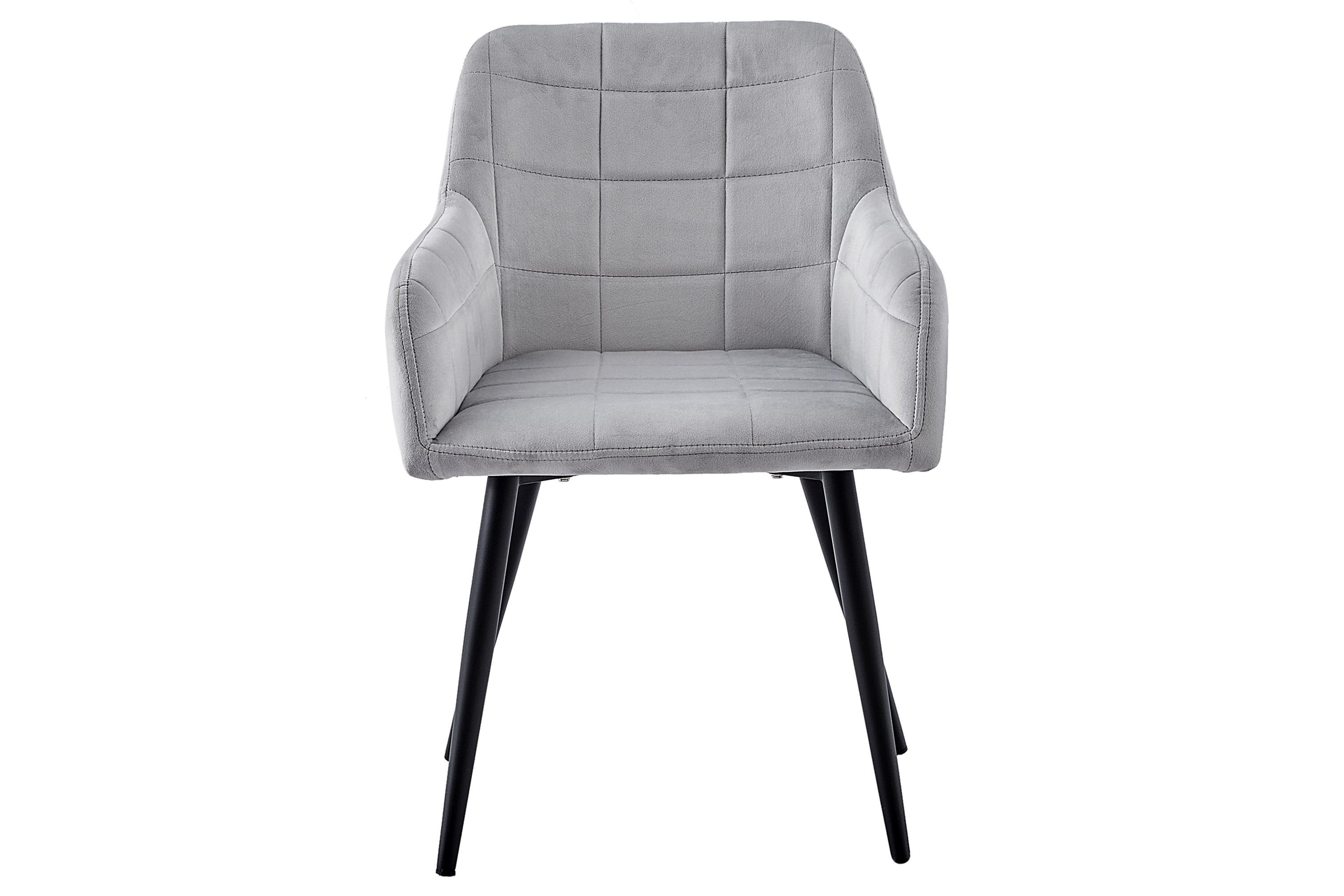 SAM® trendiger Stil Schalenstuhl mit ergonomischer Grau Sitzschale Kai, skandinavischer