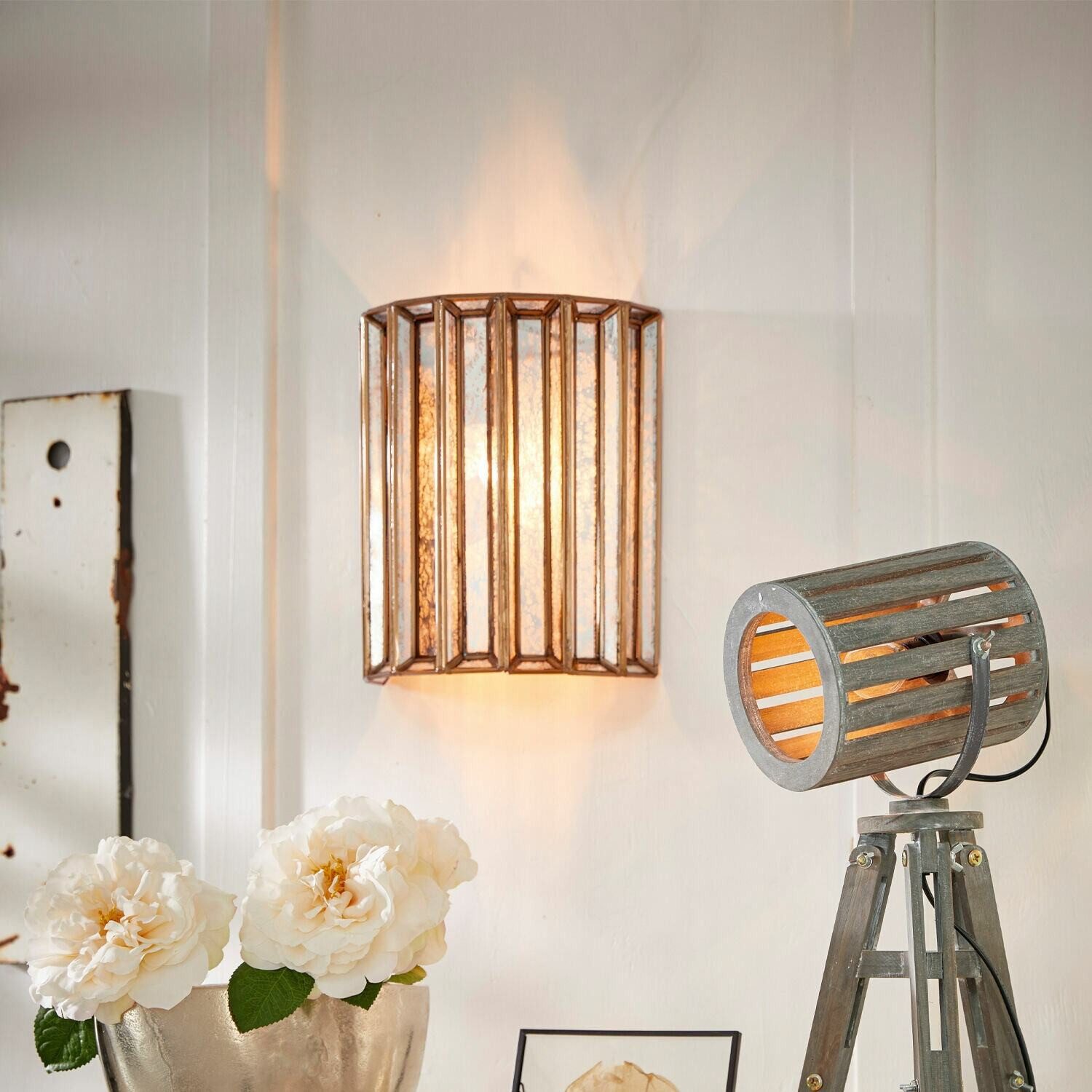 Mirabeau Wandleuchte Wandlampe Immogen antikgold günstig online kaufen