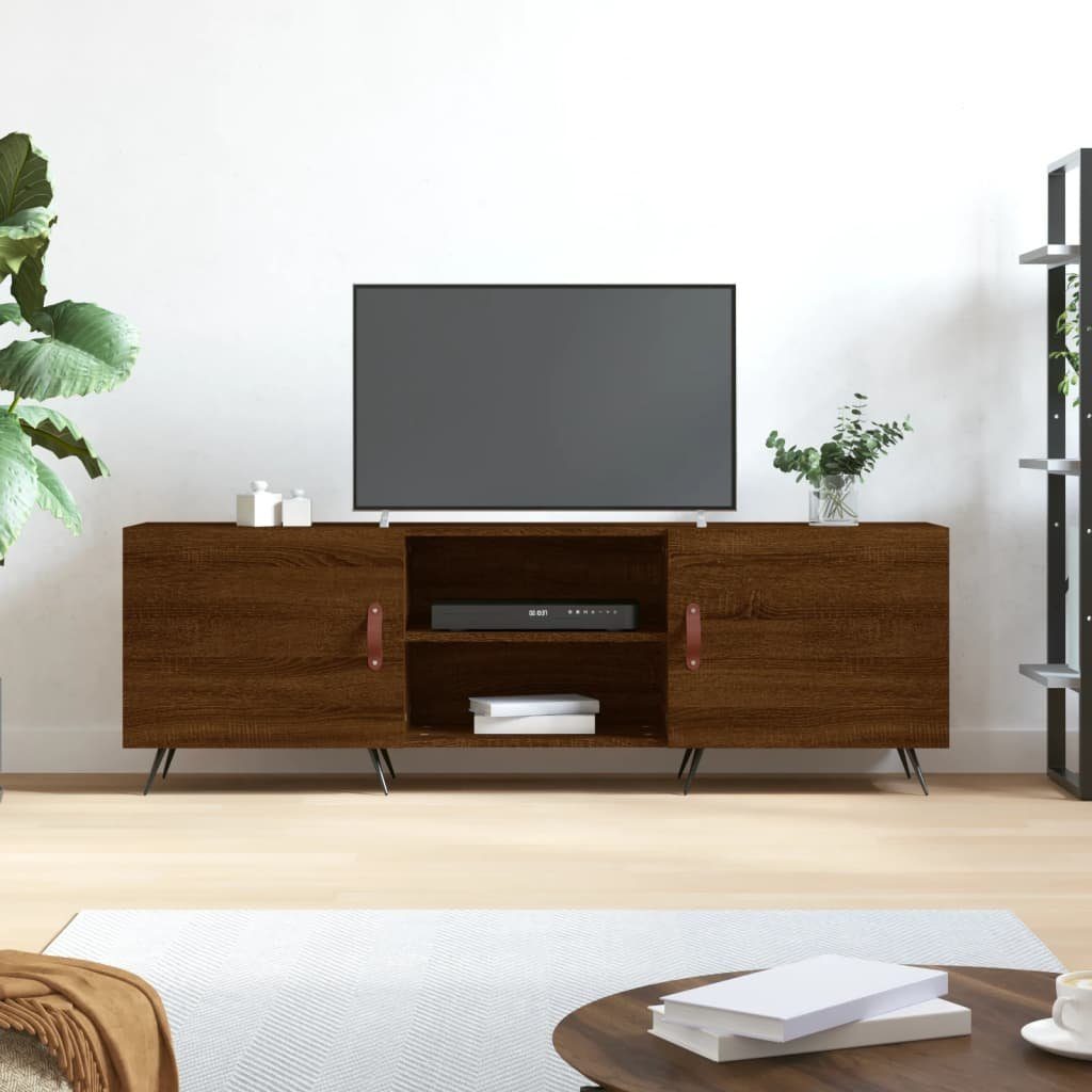 furnicato TV-Schrank Braun Eichen-Optik 150x30x50 cm Holzwerkstoff