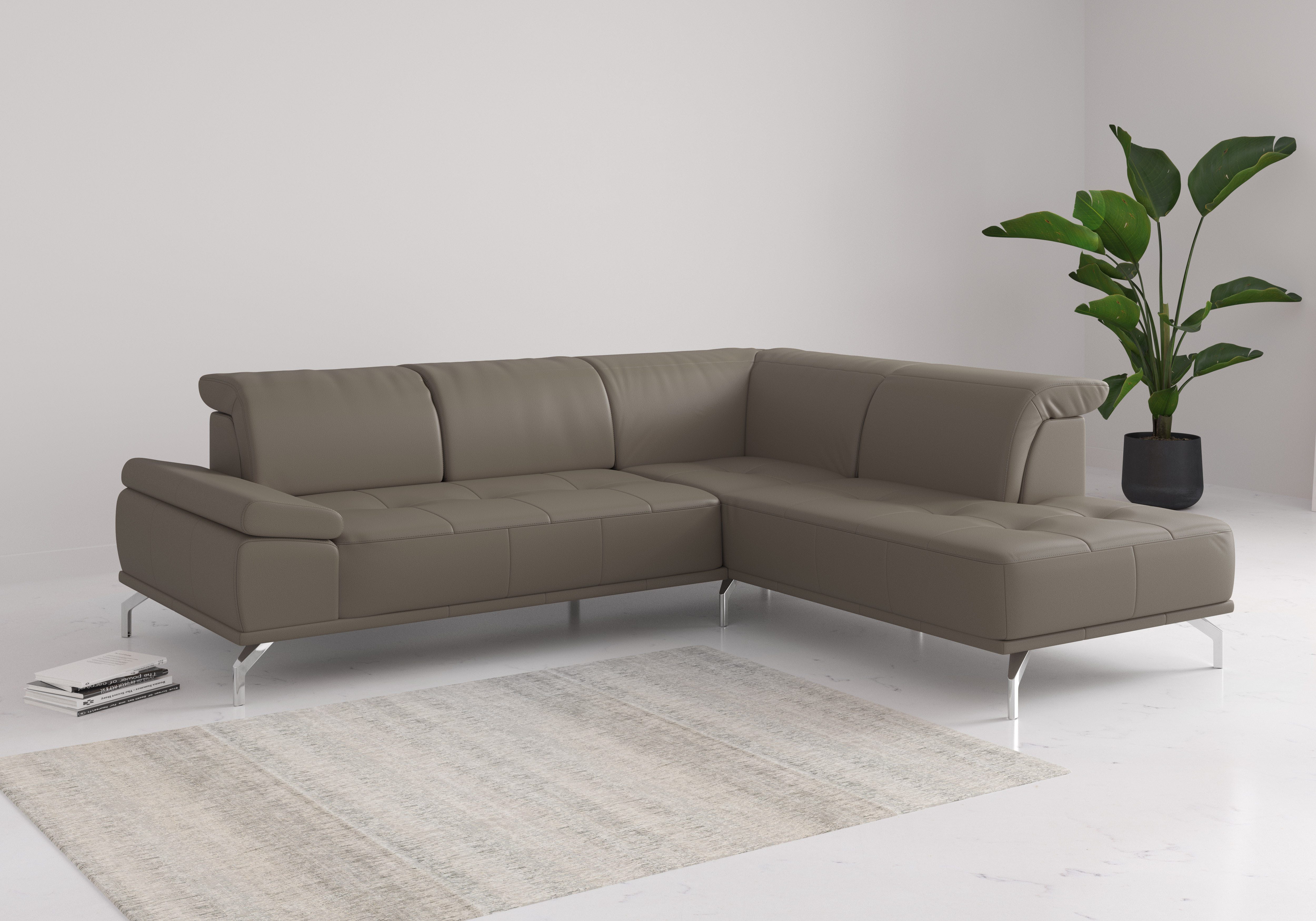 Places of Style Ecksofa "Caluna", Inkl.Sitztiefenverstellung, wahlweise mit günstig online kaufen
