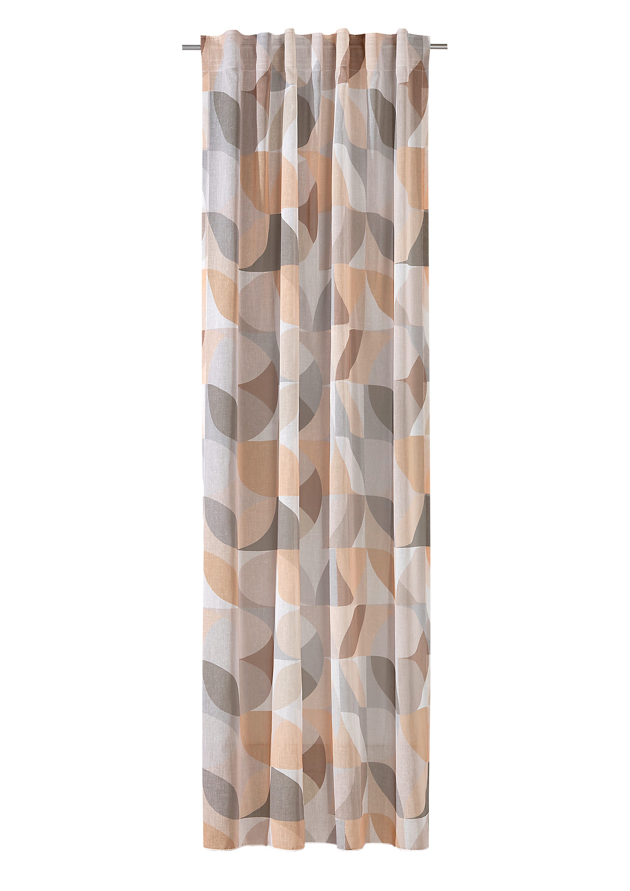 Verdi Vorhang Schlaufenbandschal Juana 140 x 245 cm (1 St), verdecketeSchlaufen, halbtransparent