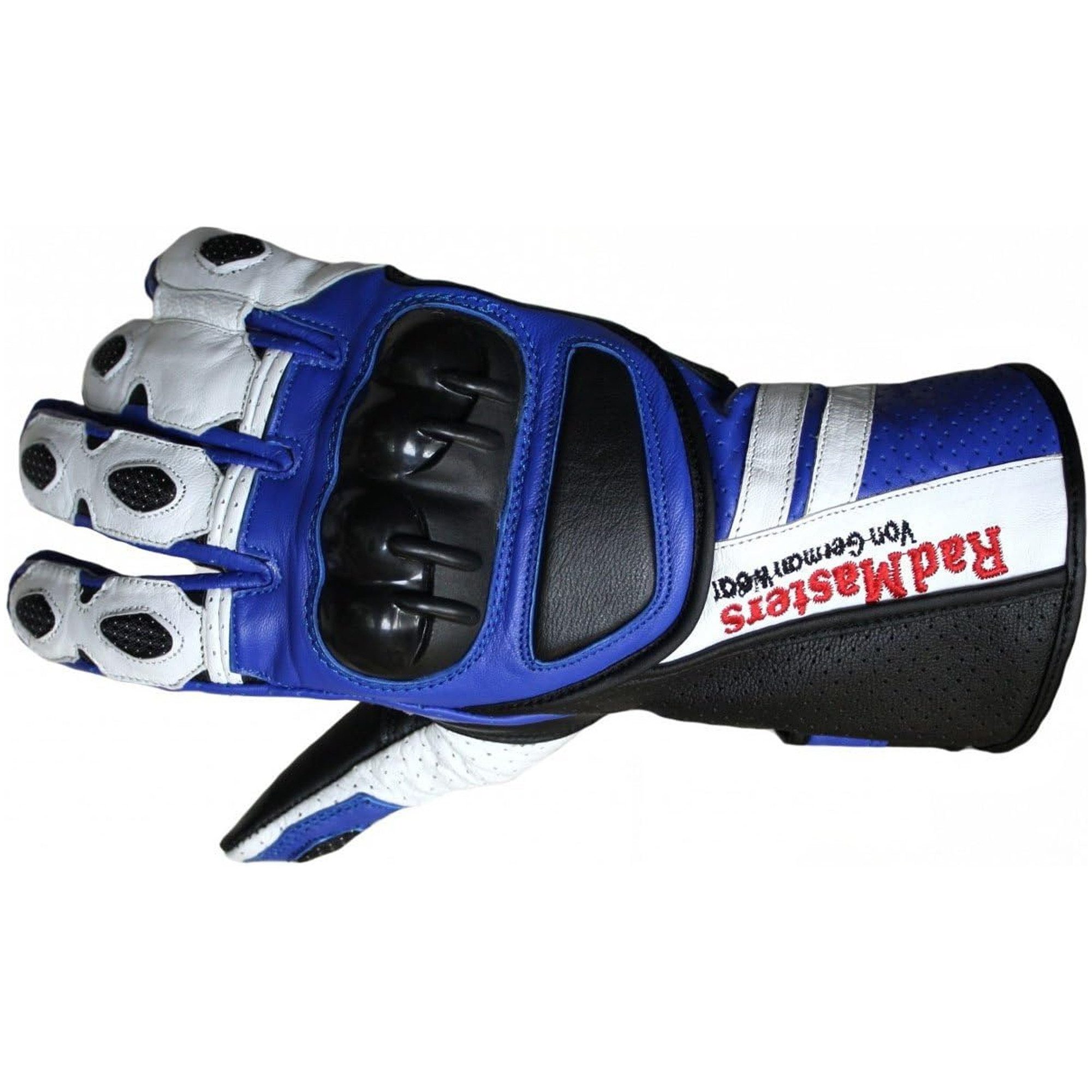 German Wear Motorradhandschuhe GW409G Lederhandschuhe Handschuhe aus Kalbsleder mit Protektoren – Bild 5 von 5