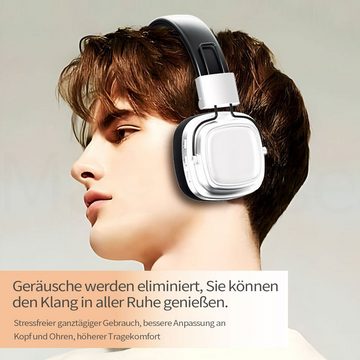 MAGICSHE Over-Ear Kabellose Retro-Kopfhörer HiFi IPX5 wasserdicht Bluetooth-Kopfhörer