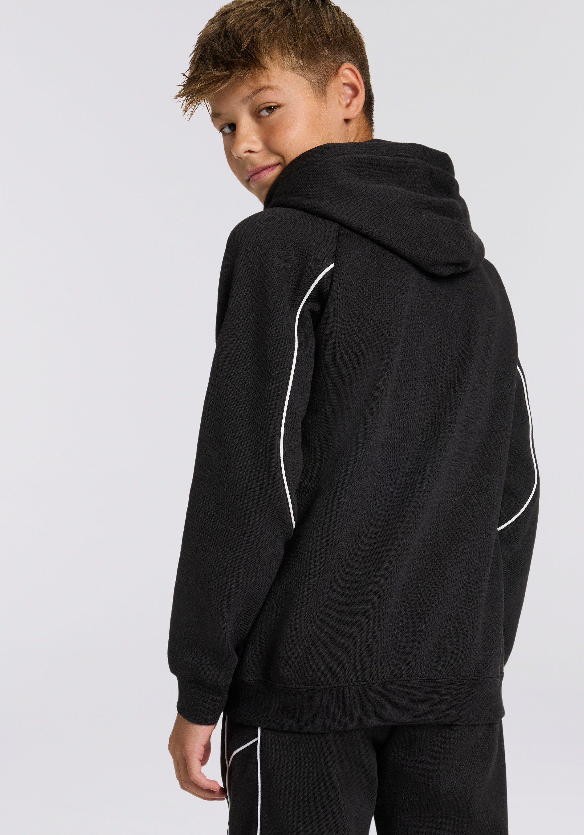 PUMA Kapuzensweatshirt SPORT HOODIE FL B für Jugendliche, mit Print-Applikationen, Regular Fit, mit Kapuze
