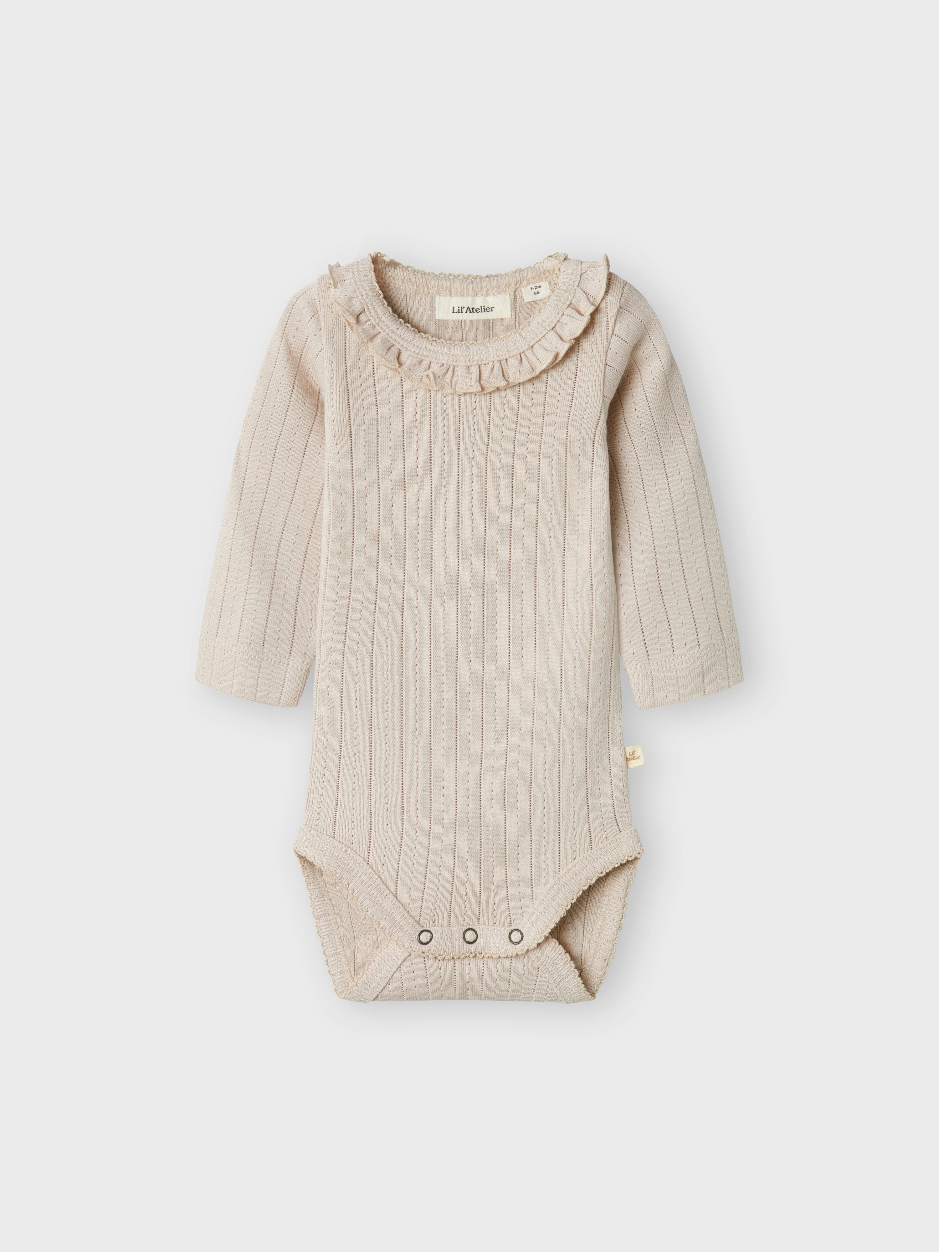 Lil' Atelier Langarmbody NBFRACHEL NIS LS SLIM BODY LIL NOOS mit Rüschen