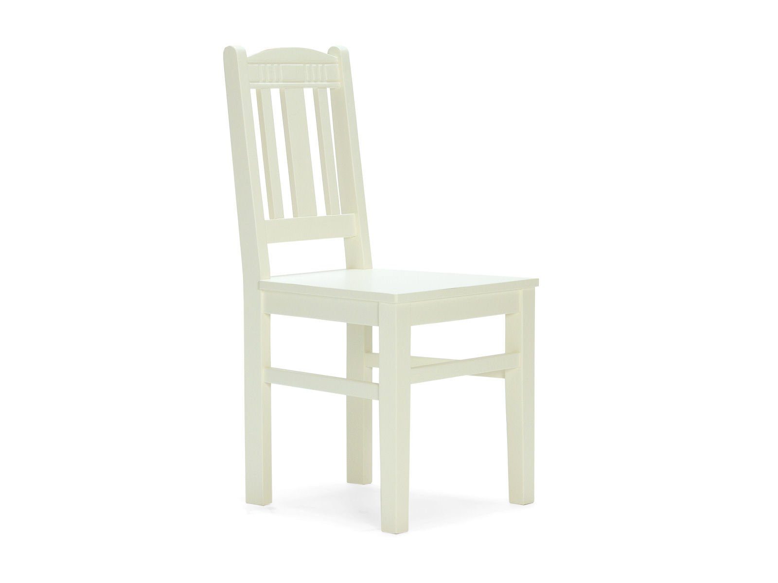 Esszimmerstuhl 2er Set Holzstuhl Catana weiß