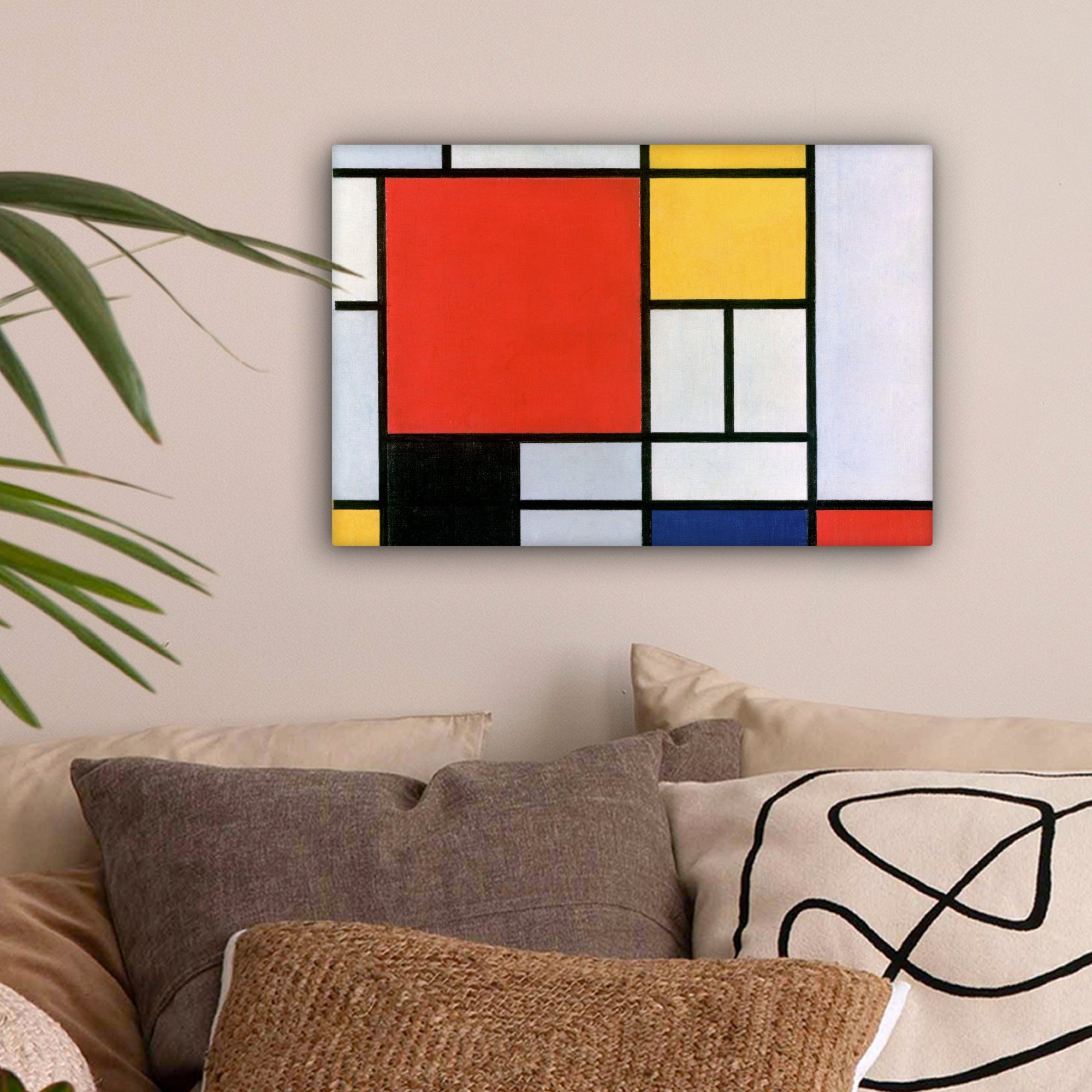 OneMillionCanvasses® Leinwandbild Kunst - Mondrian - günstig online kaufen