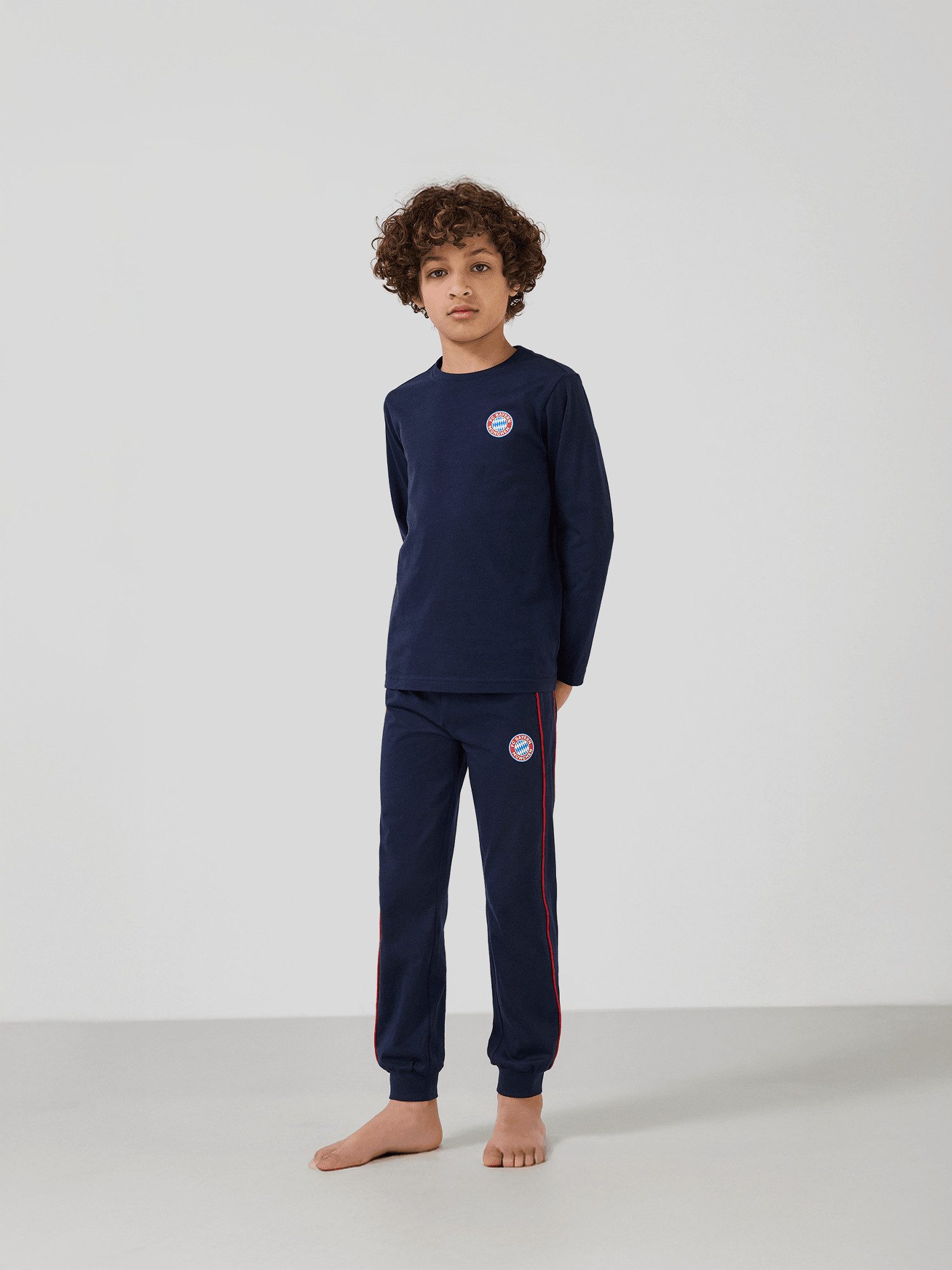 FC Bayern München Schlafanzug FC Bayern München, Schlafanzug Essentials, Kinder, Navy