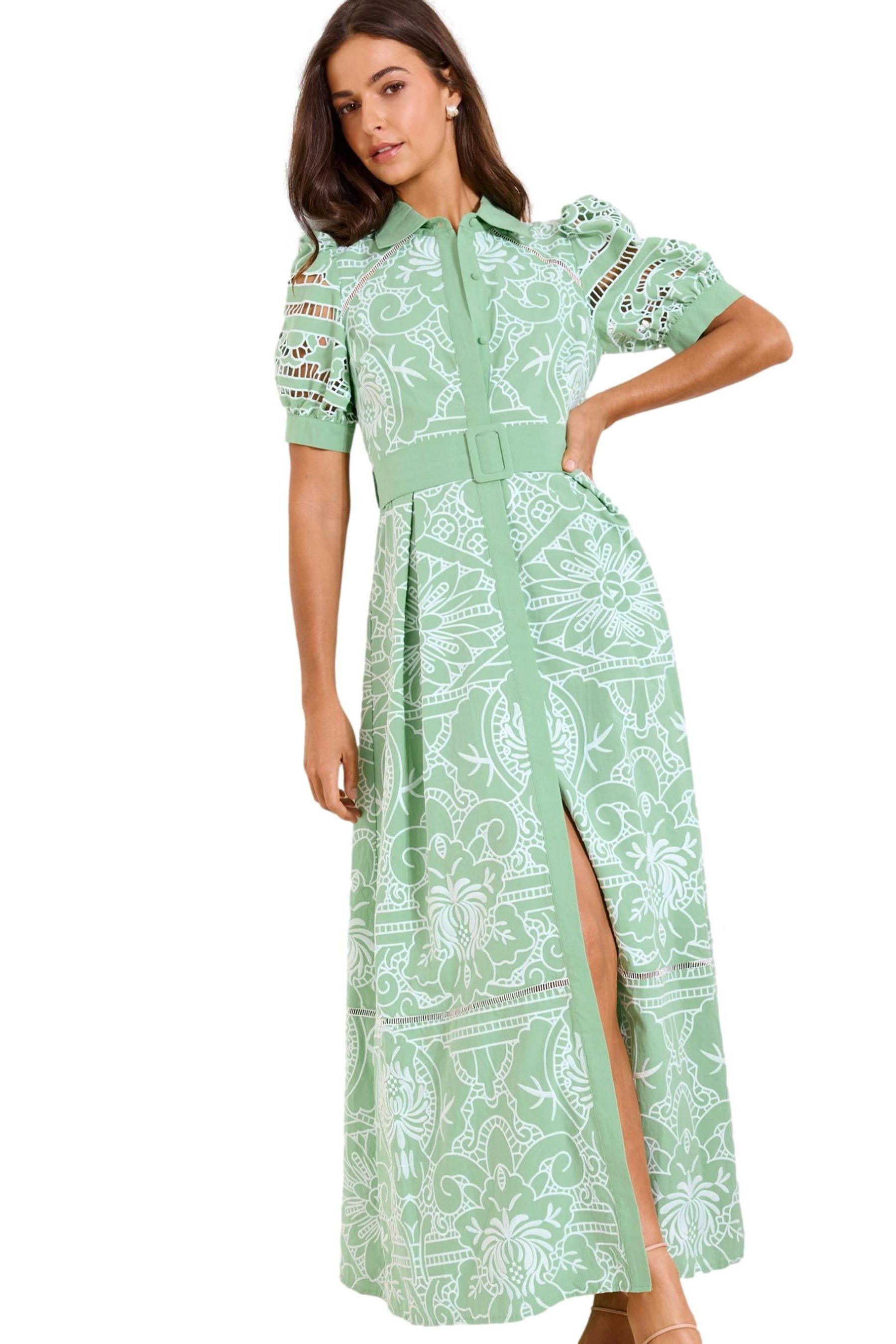 LIPSY Maxikleid Lipsy Premium Maxi-Hemdblusenkleid, Kurzgröße (1-tlg)