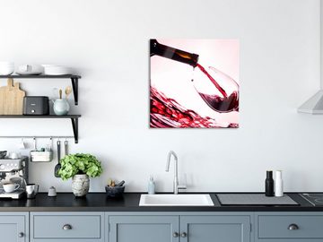 Pixxprint Glasbild Wein, Wein (1 St), Glasbild aus Echtglas, inkl. Aufhängungen und Abstandshalter