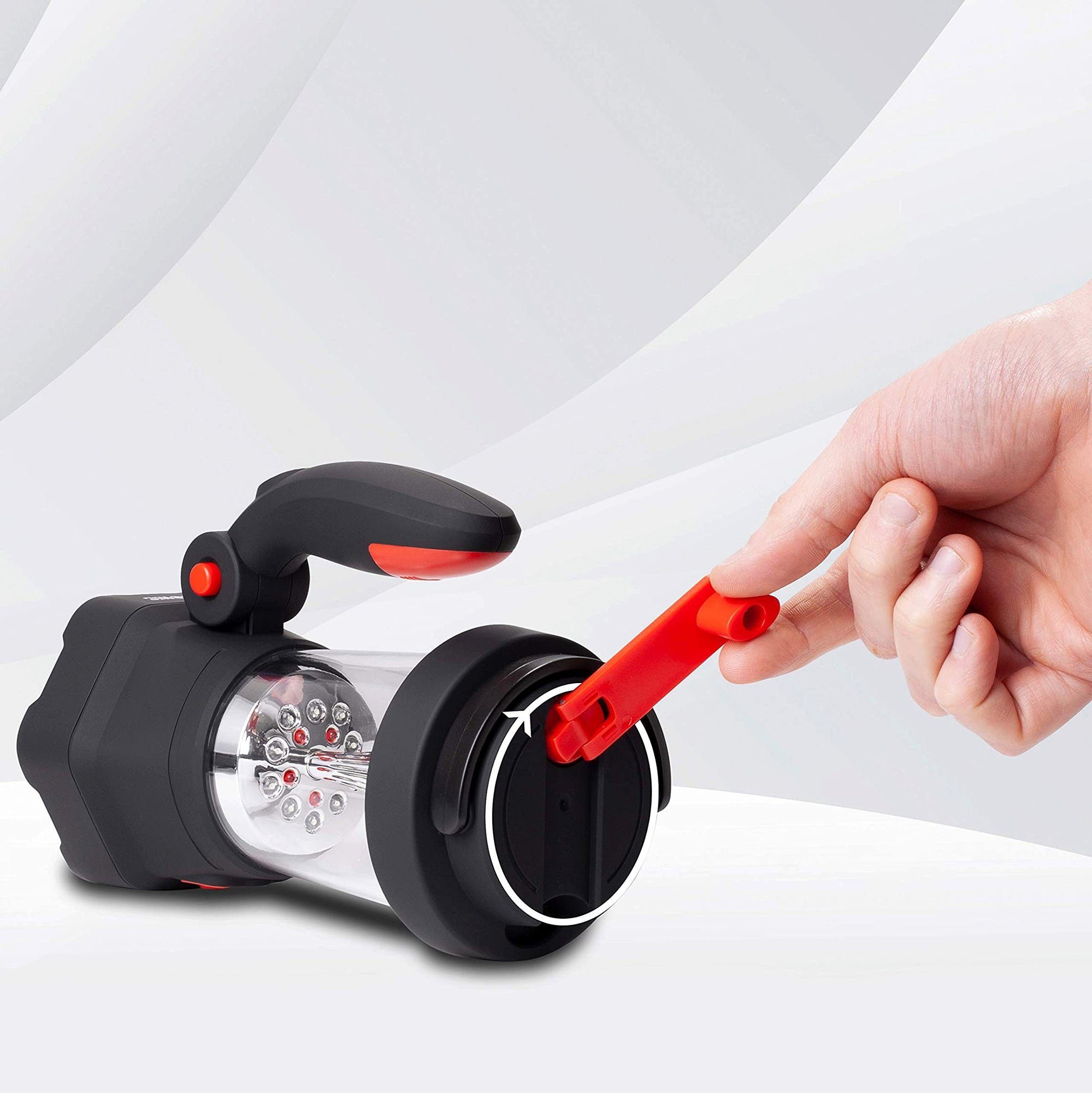 Duronic LED Taschenlampe, Hurricane Lampe, Campinglampe mit Taschenlampe, Laterne