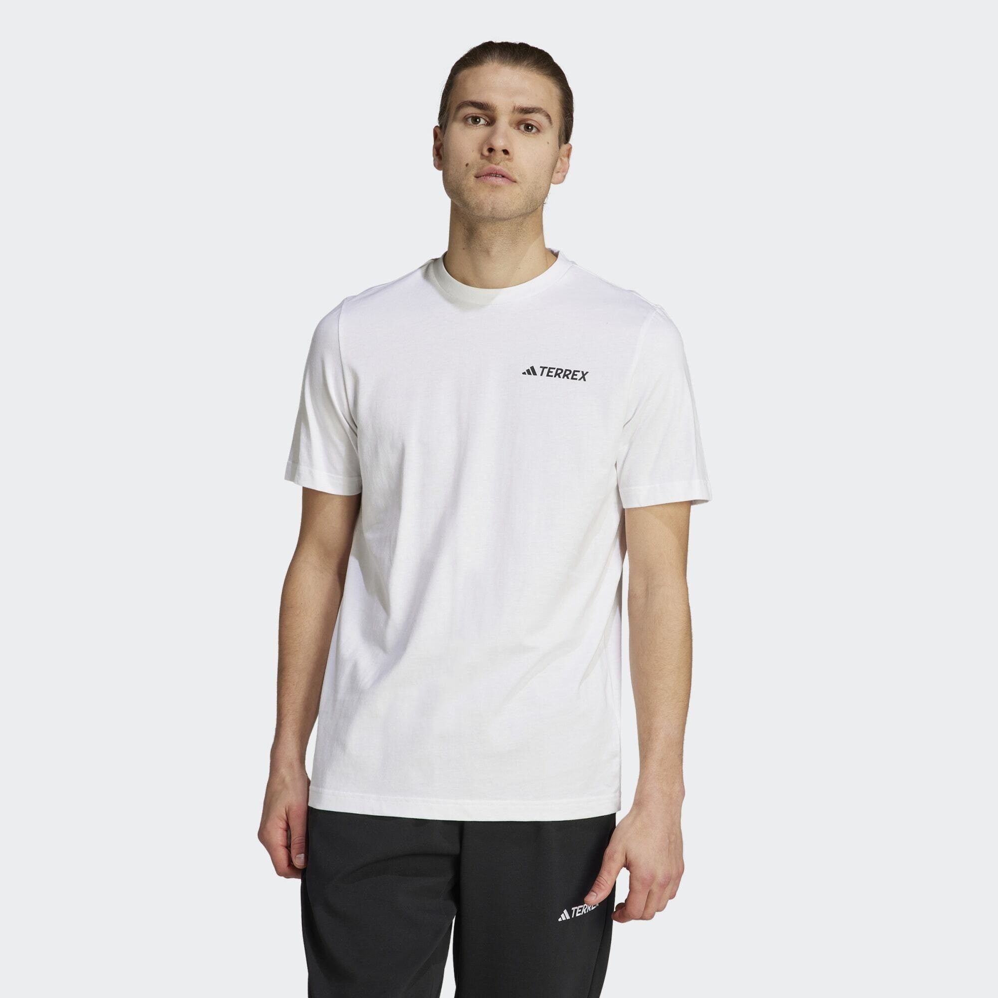 adidas TERREX Funktionsshirt TERREX GRAPHIC MTN 2.0 T-SHIRT White