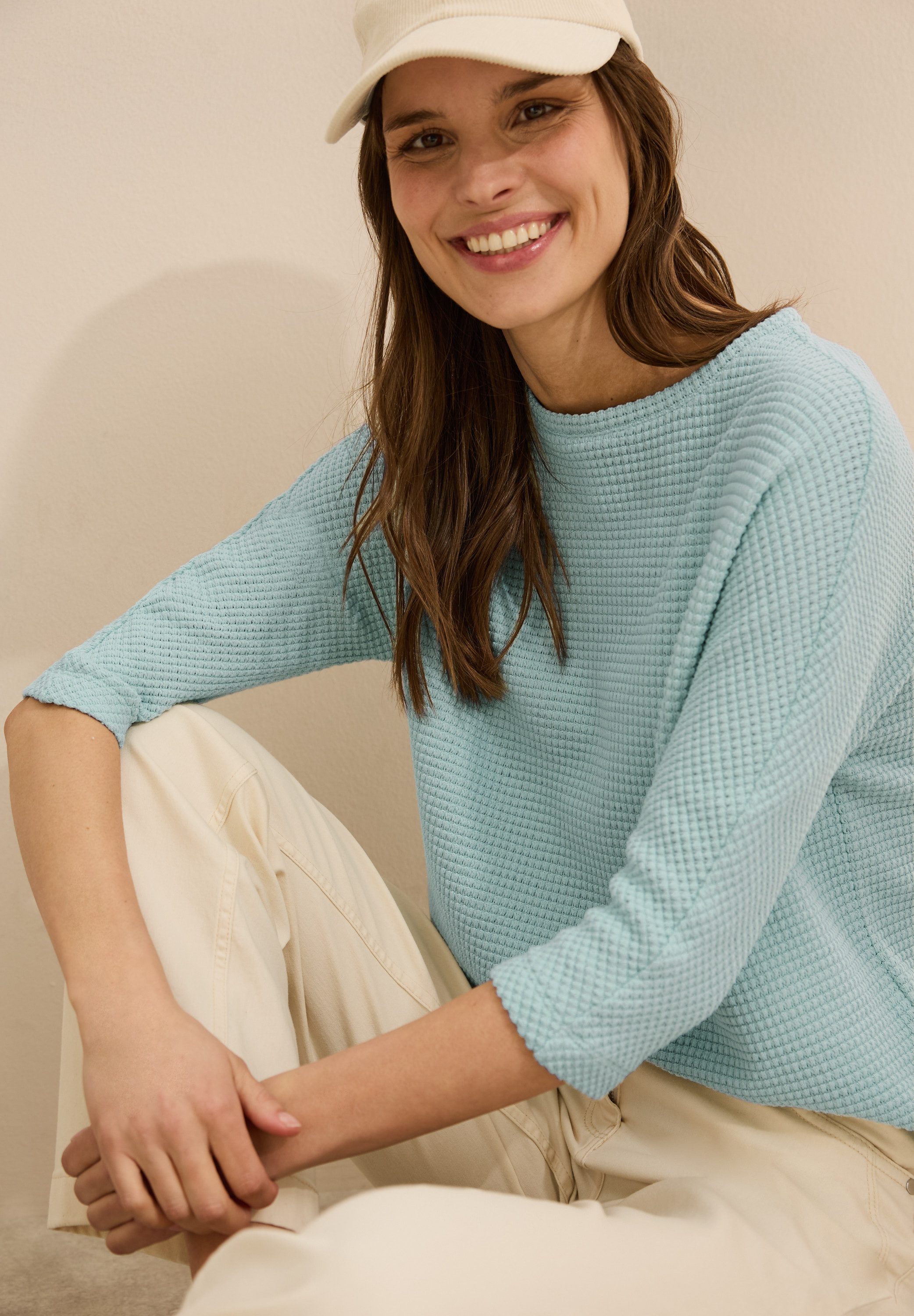 CECIL Sweater mit Ajour Struktur günstig online kaufen
