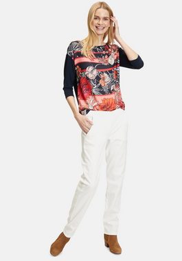 Betty Barclay T-Shirt mit Blumenprint Materialmix