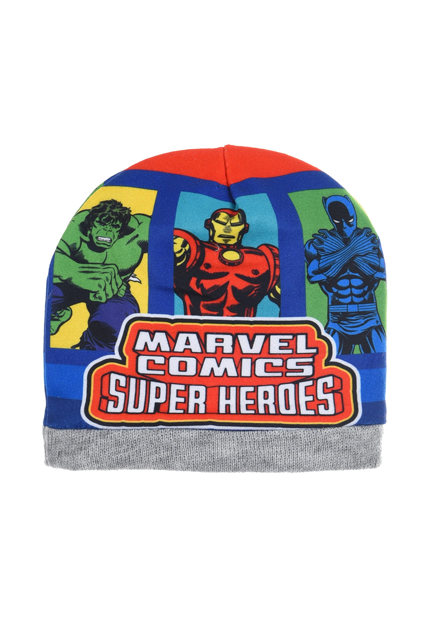 The AVENGERS Beanie Kinder Jungen Winter-Set Mütze Schlauch-Schal (SET)