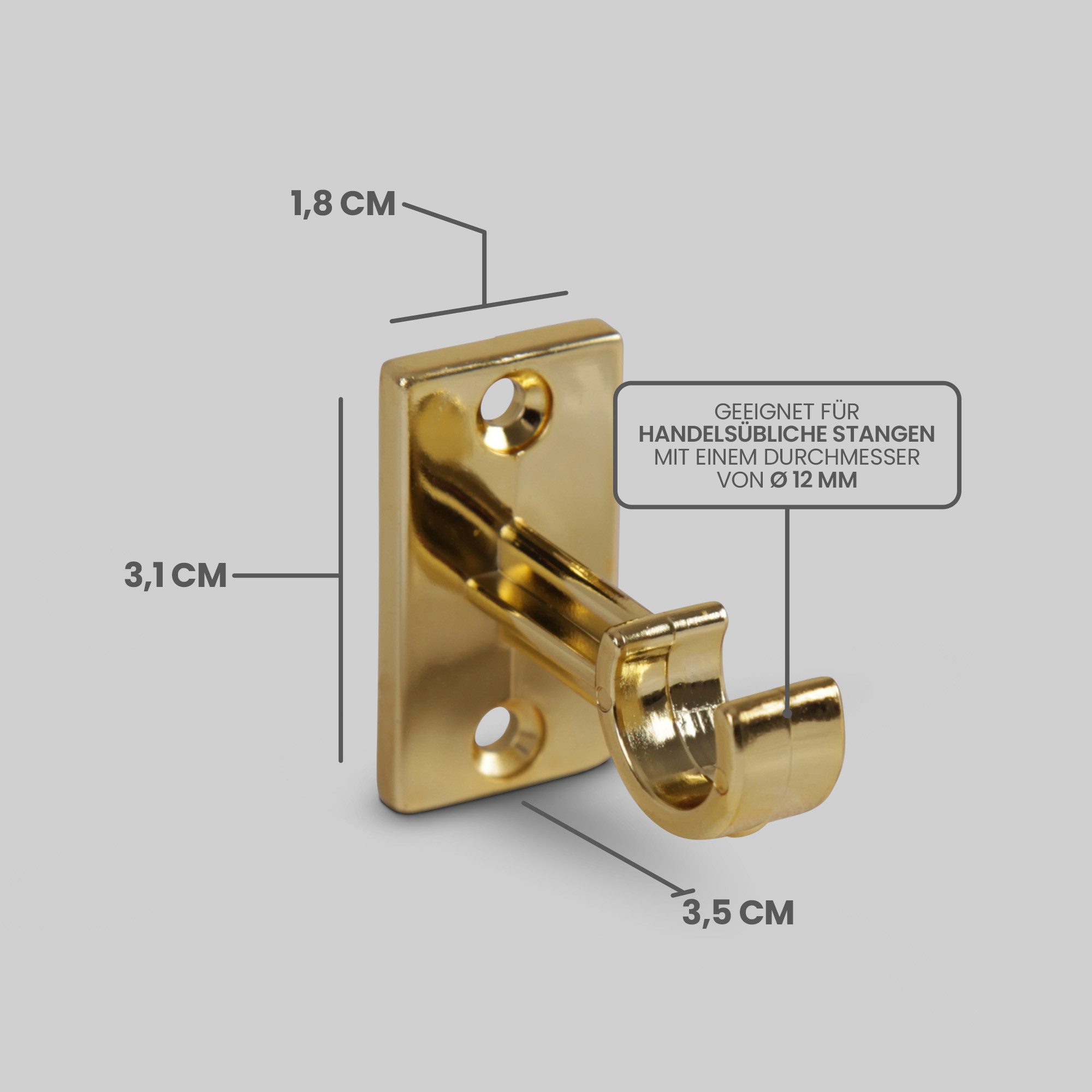 Bestlivings Gardinenstangenhalterungen Ersatzhalter, Cafehausstangen bis Ø1 günstig online kaufen