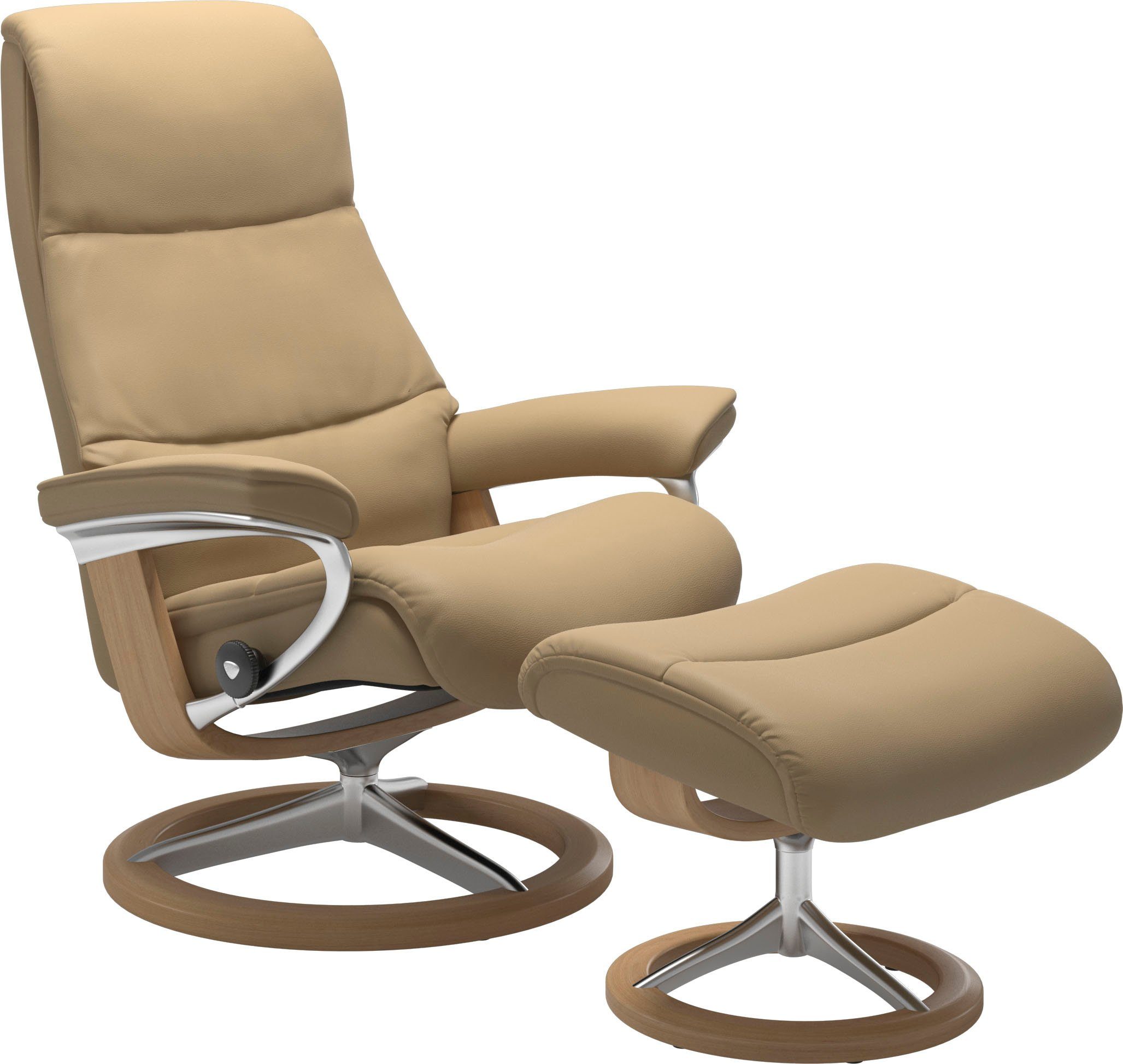 Stressless® Relaxsessel View, mit Signature Base, Größe M,Gestell Eiche