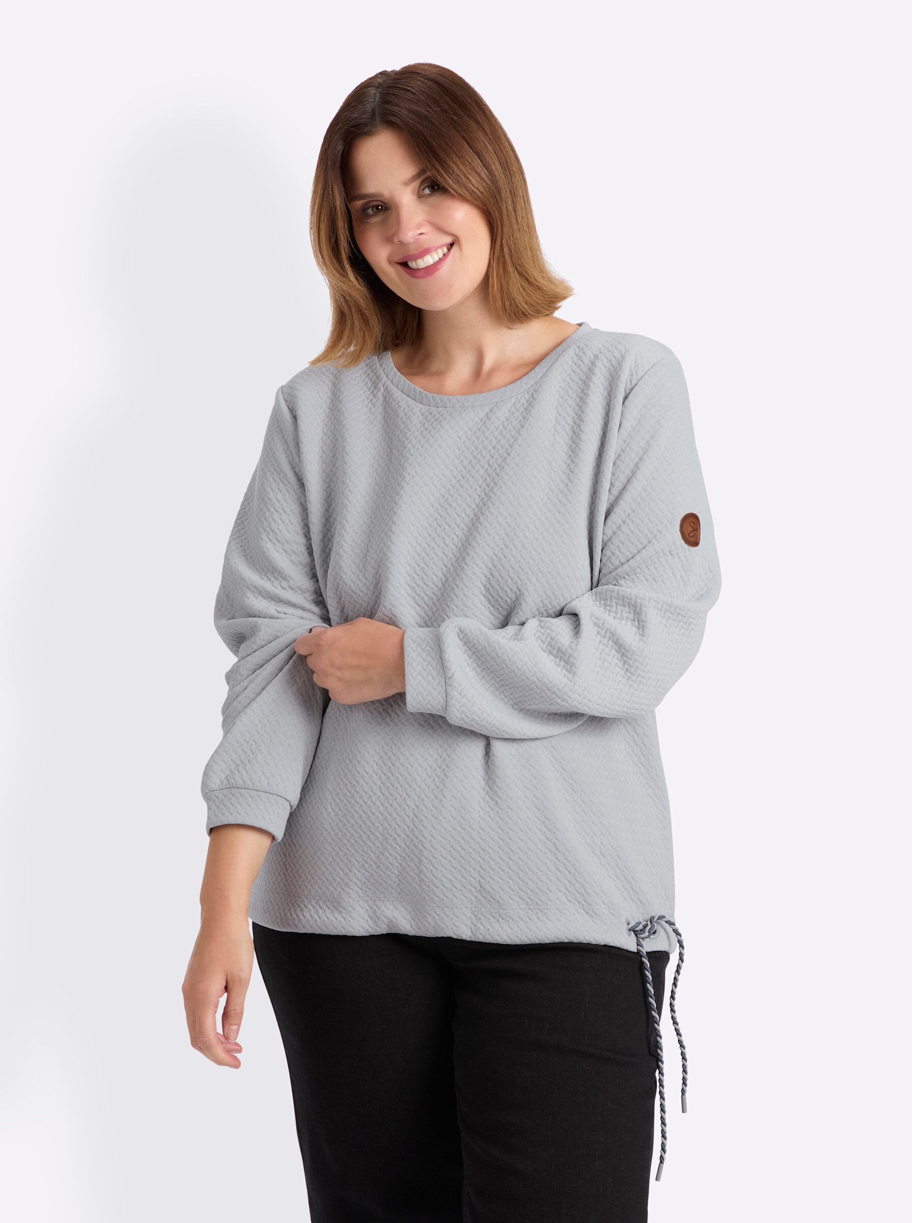 Sheego Sweater Sweatshirt Langarm