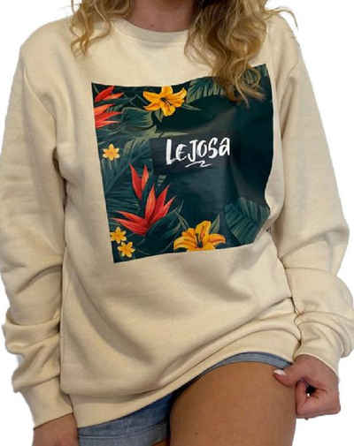 LEJOSA Sweatshirt mit Print/Modell - Spring Vibes/Farbe Natural
