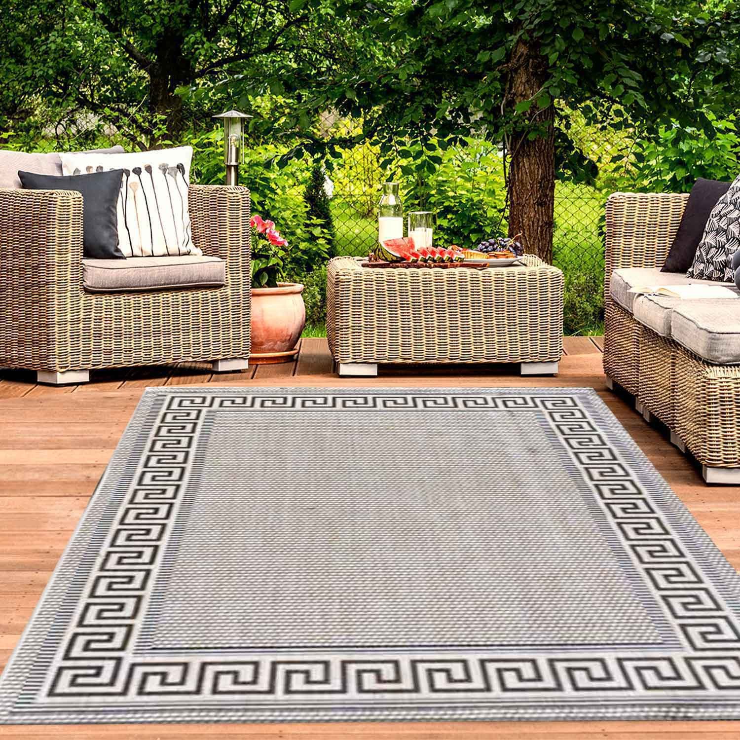 Vimoda Outdoorteppich Flachgewebe Teppich Terrassen & günstig online kaufen