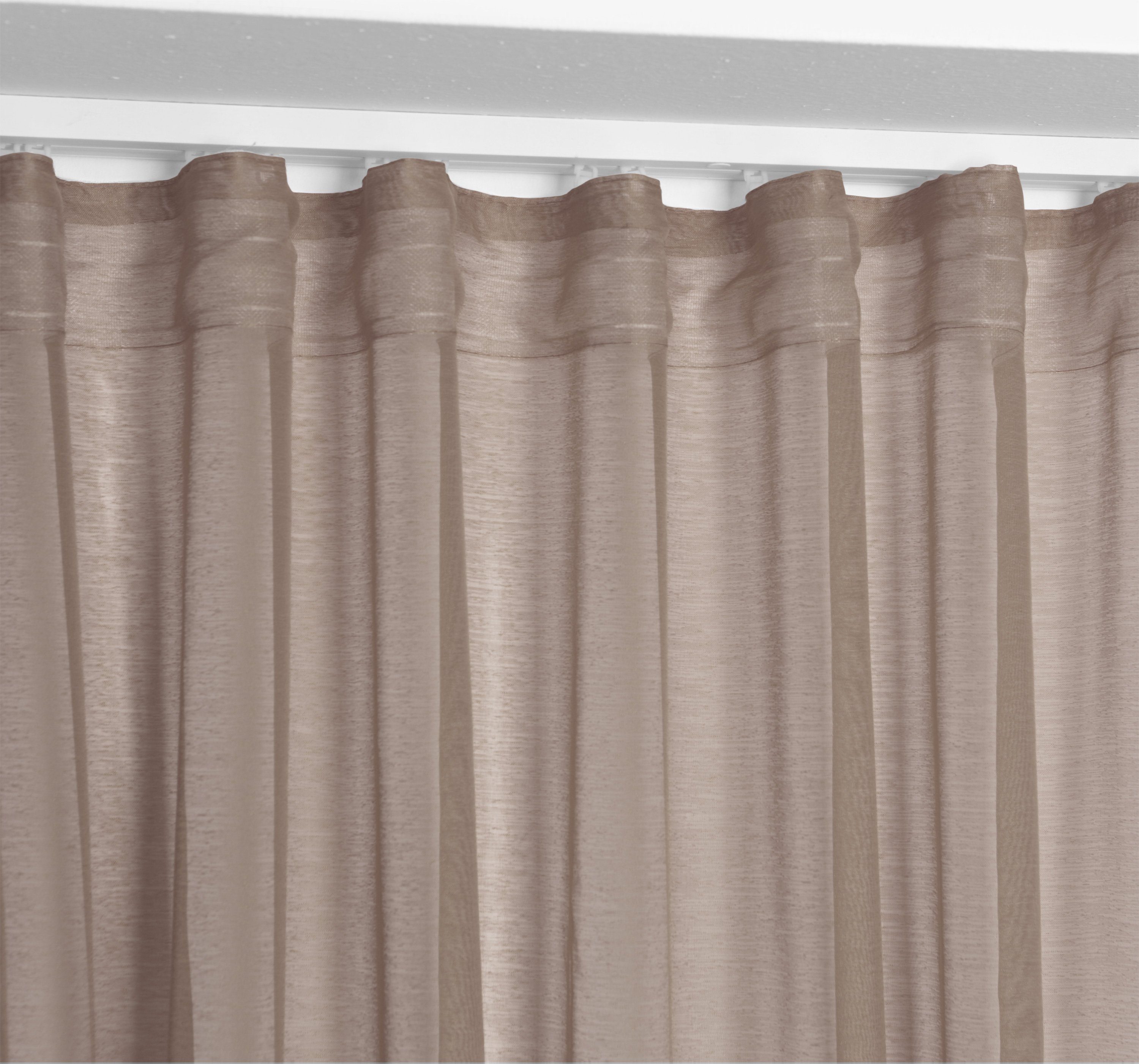 Beautex Gardine Transparente Gardine Dolly, wählbar mit Kräusel- und Ösen- Aufhängung, Ösen (2 St), transparent