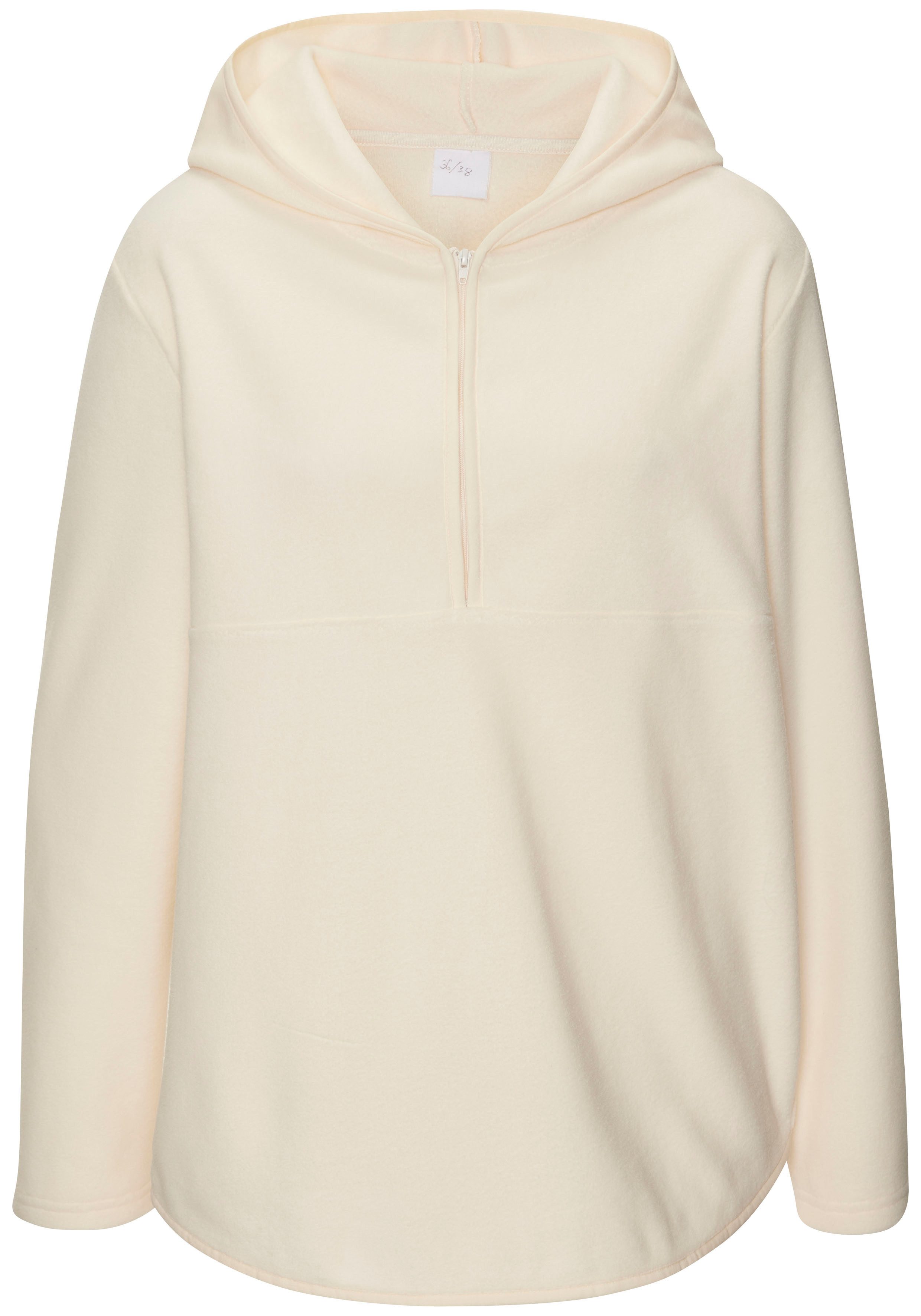 Vivance by Lascana Fleecepullover mit Kapuze mit Reißverschluss, Loungewear – Bild 2 von 5